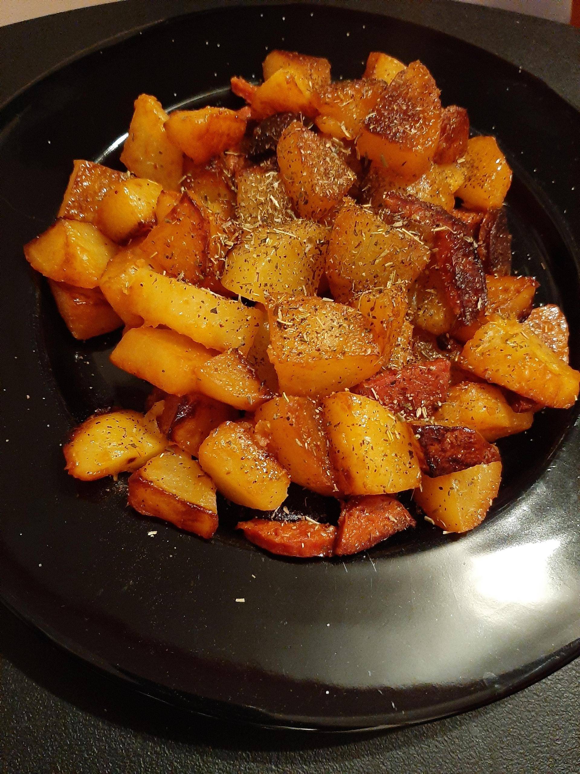 Pommes de terre au chorizo - Recette Cookeo | Moulinex