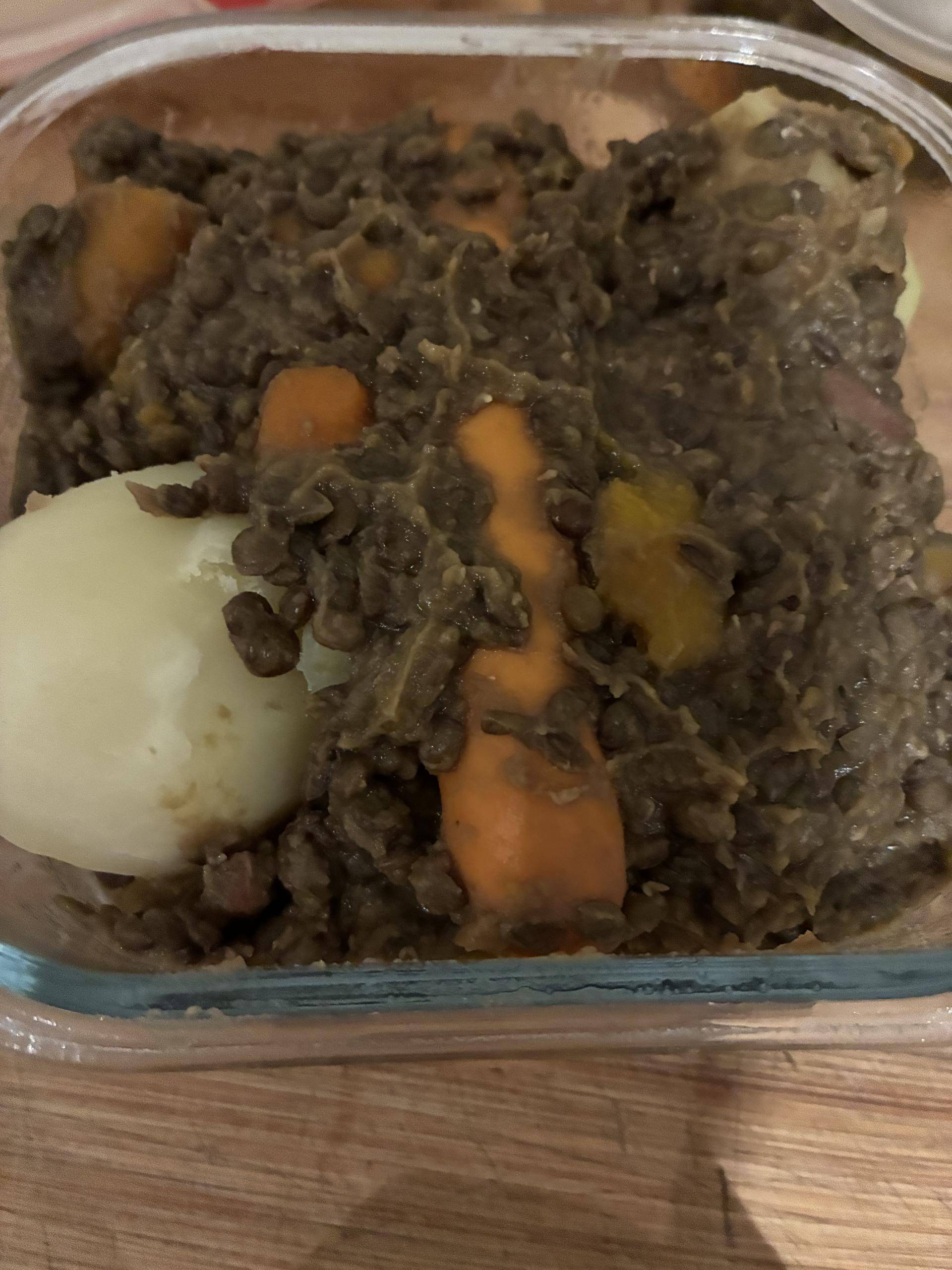 Lentille saucisse lardon carottes - Recette Companion Connect XL | Moulinex