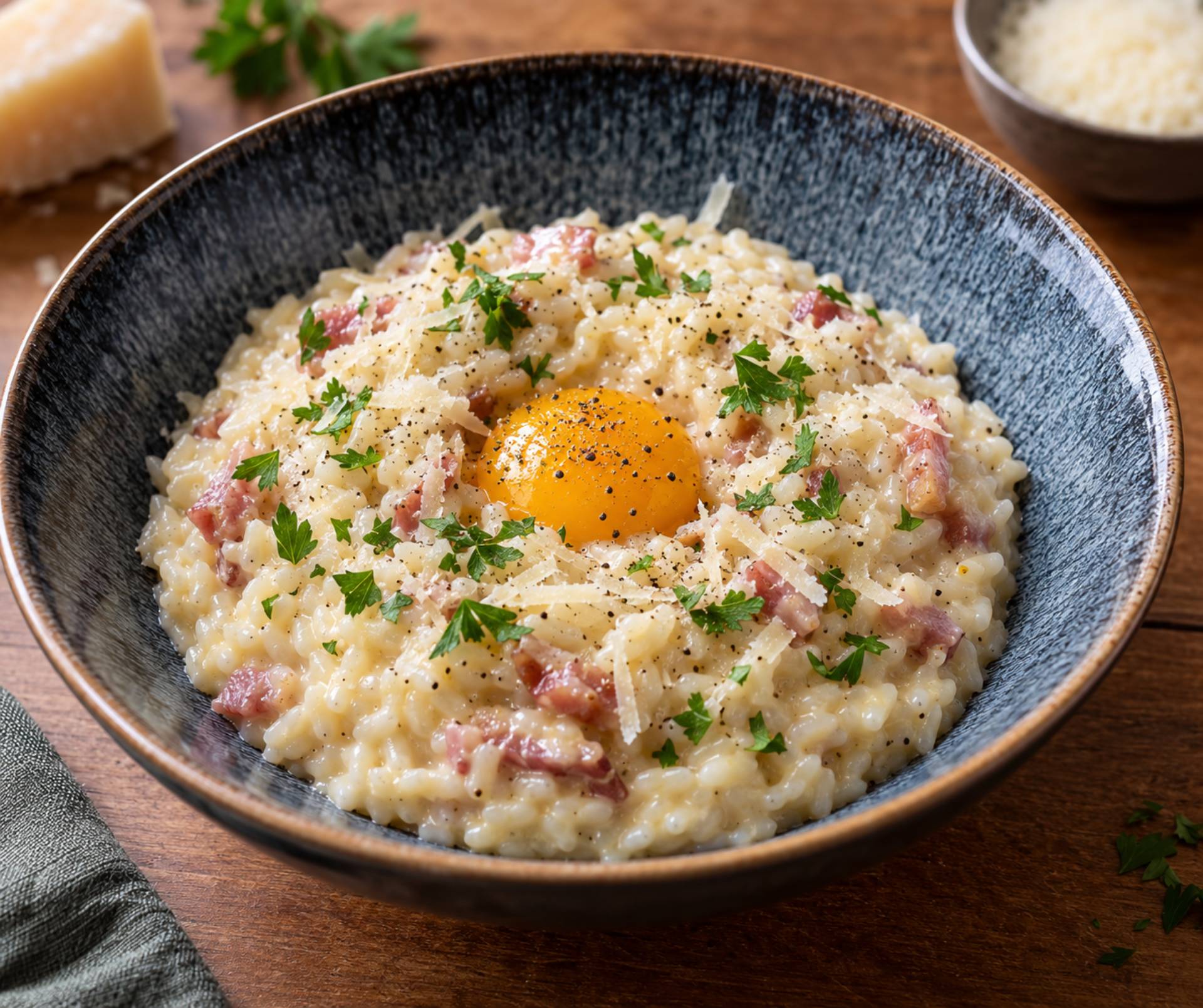 Risotto carbonara de Shadow - Recette Companion Connect XL | Moulinex