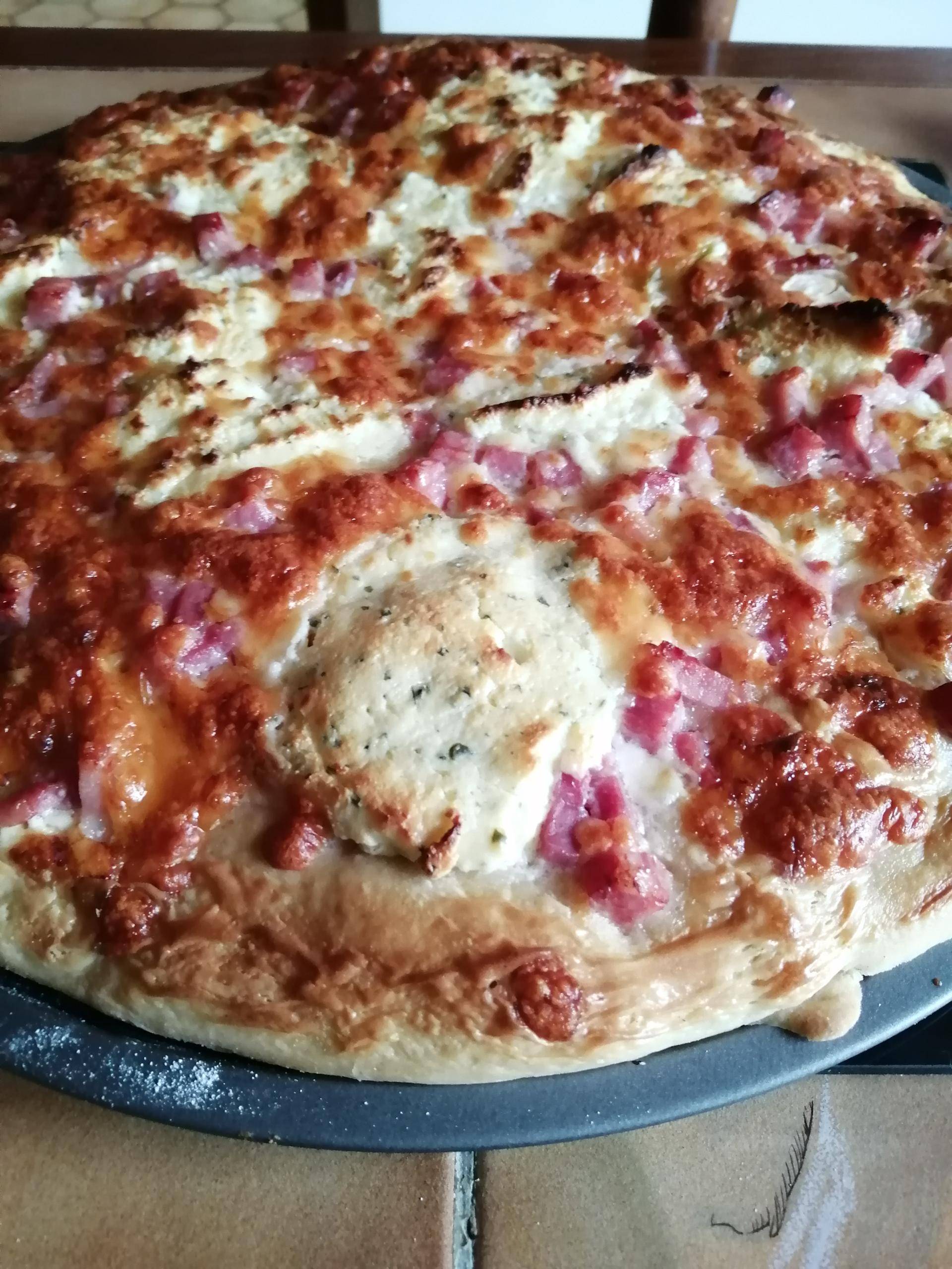 Pâte à pizza type fraich-up (gonflée) - Recette Companion XL | Moulinex