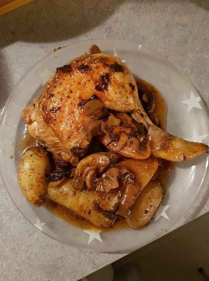 Cuisses de poulet moutarde, paprika, P.de T, Champipi - Recette Cookeo | Moulinex