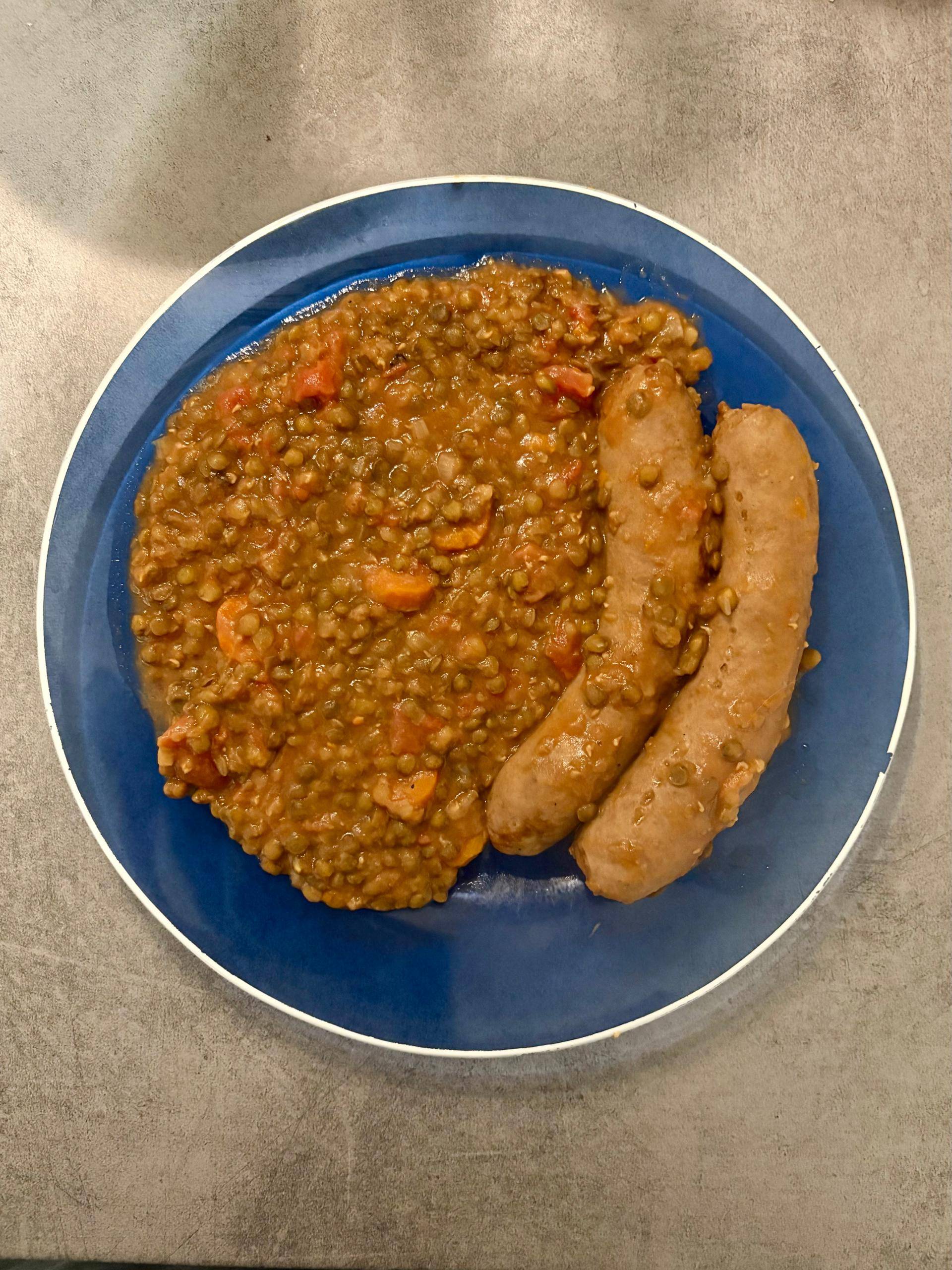 Saucisses de Toulouse aux lentilles - Recette Cookeo V3 Mini | Moulinex