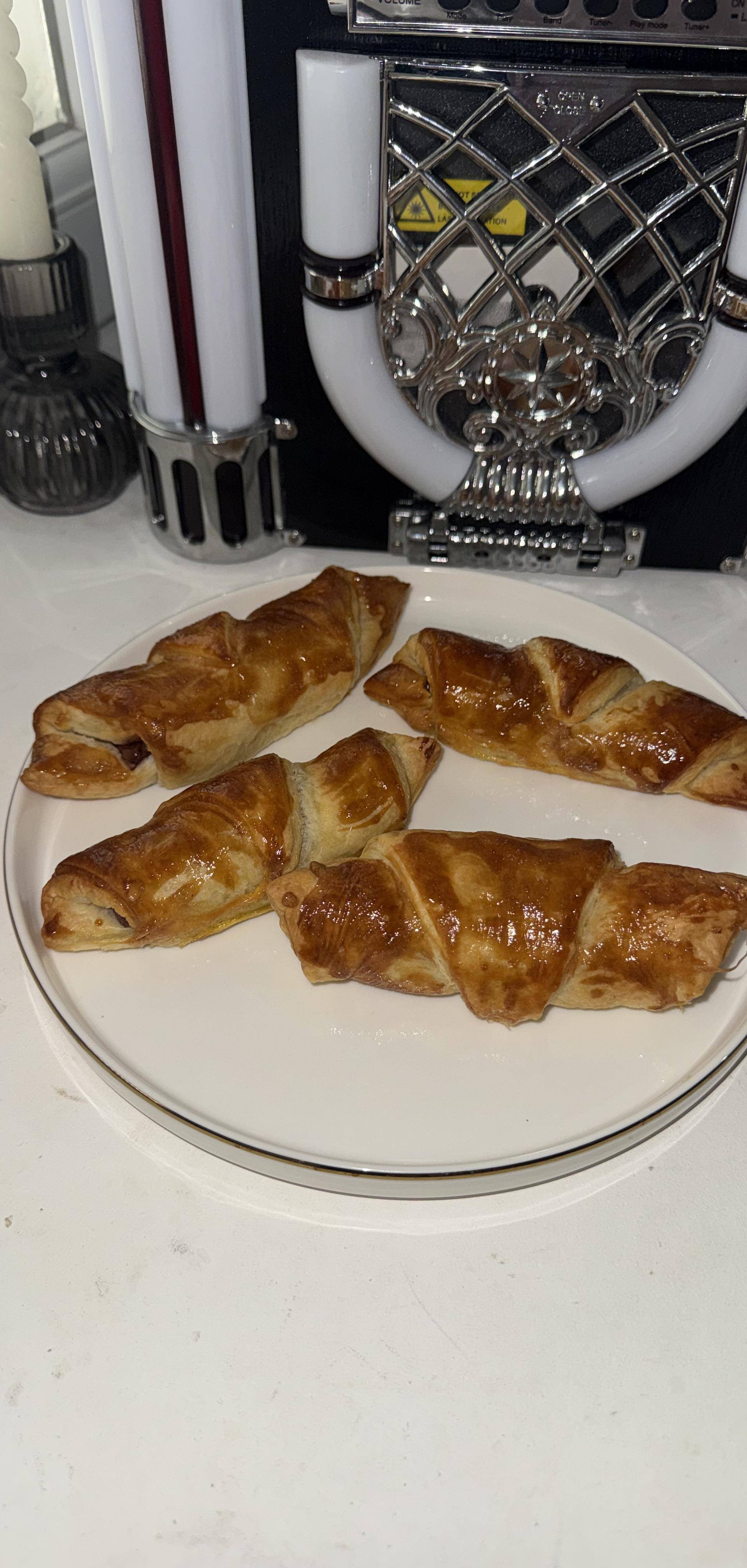 Croissant au chocolat ( ou Nutella ) - Recette Easy Fry Mega | Moulinex