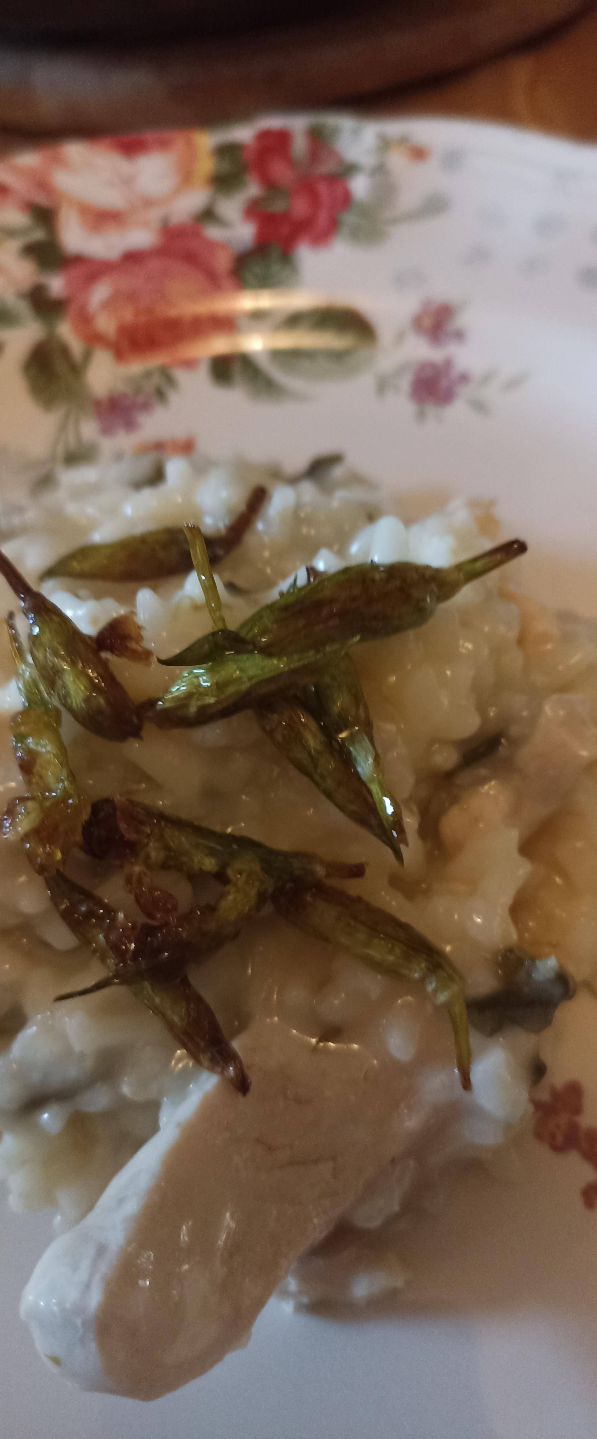 Risotto à la crème de féta à l'ail des ours, poire et épinards - Recette Companion Connect | Moulinex