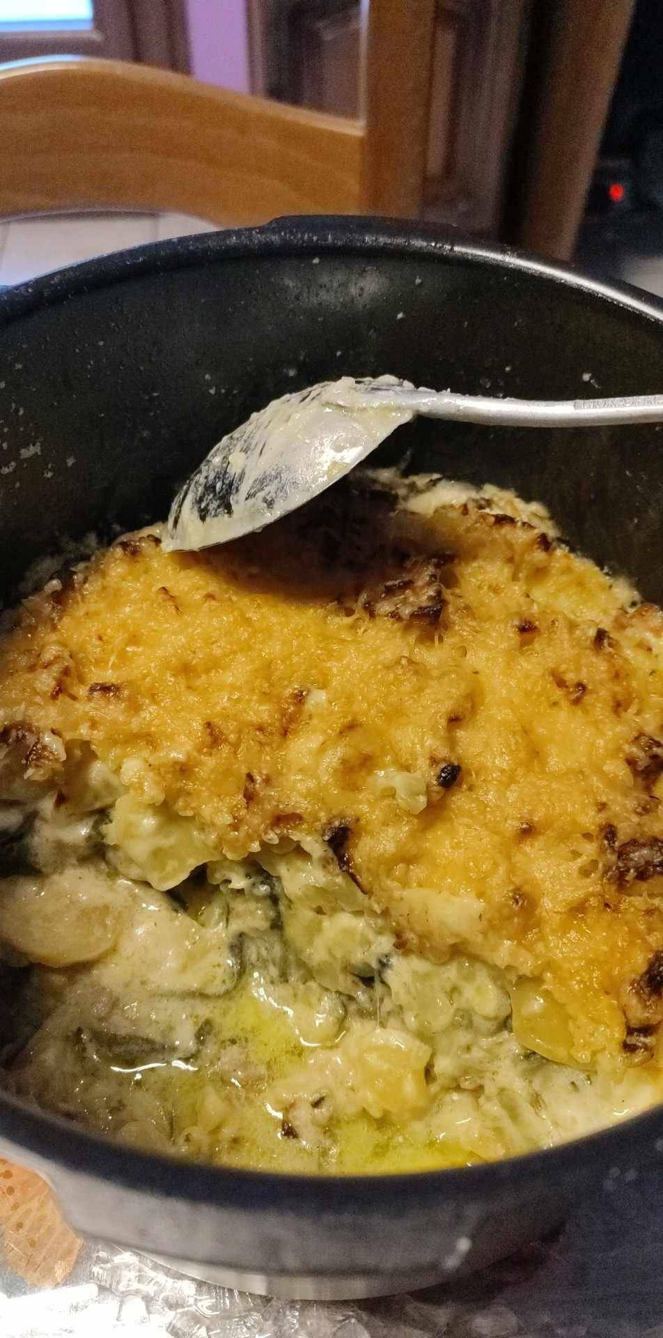 Gratin de pommes de terre lardons et courgettes - Recette Cookeo | Moulinex