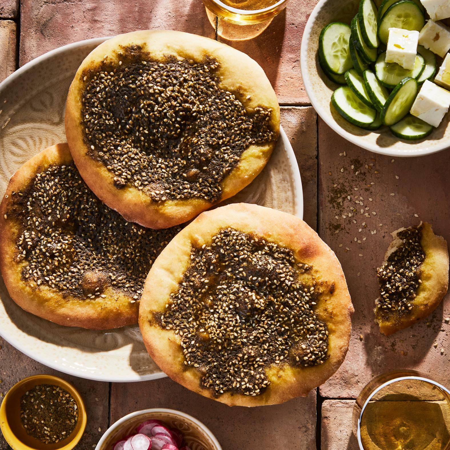 Petits pains Man’ouché au Za’atar - Recette Kitchen Machines Touch/Touch + | Moulinex