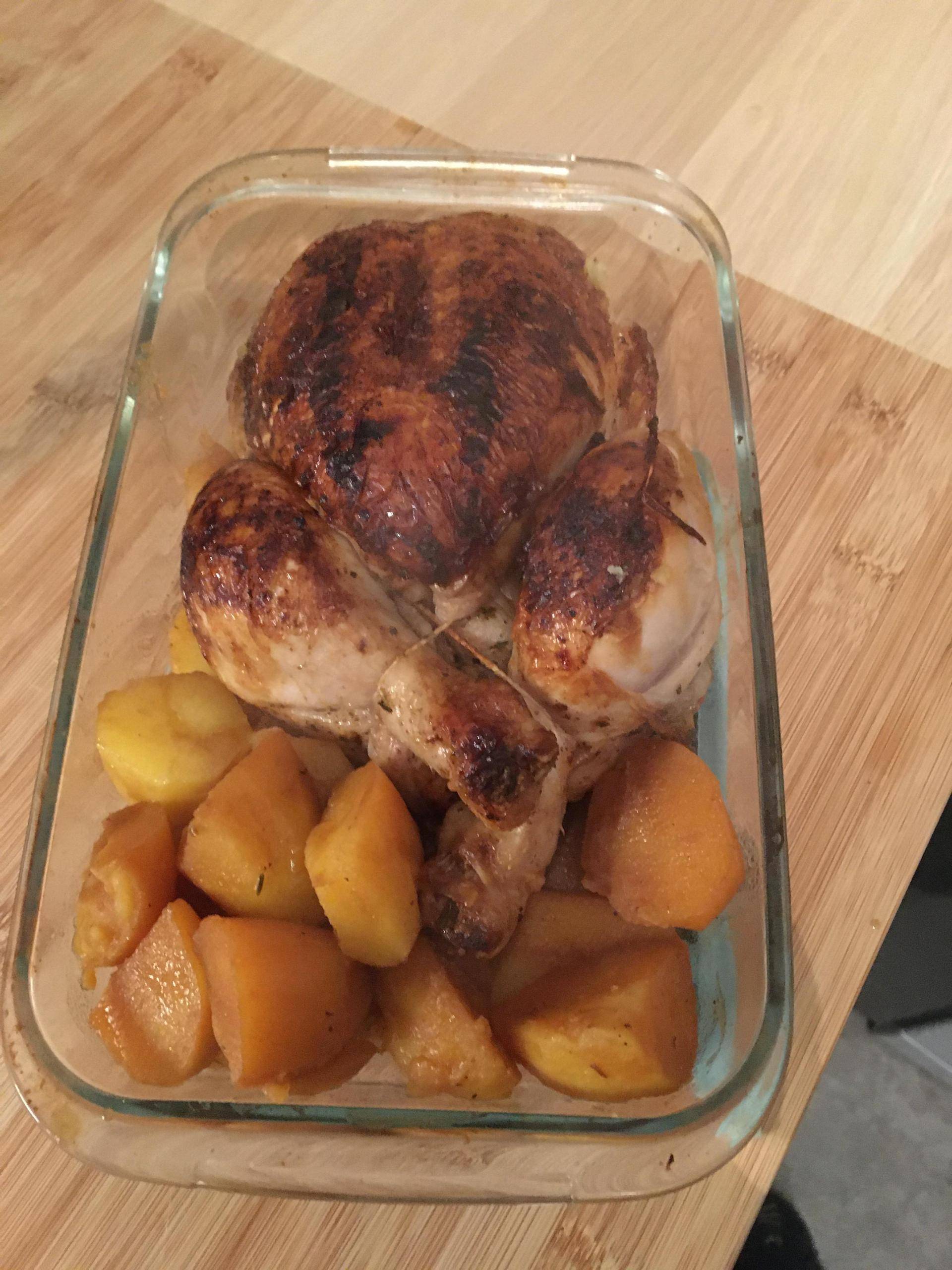 Poulet rôti et ses pommes de terre - Recette Cookeo | Moulinex