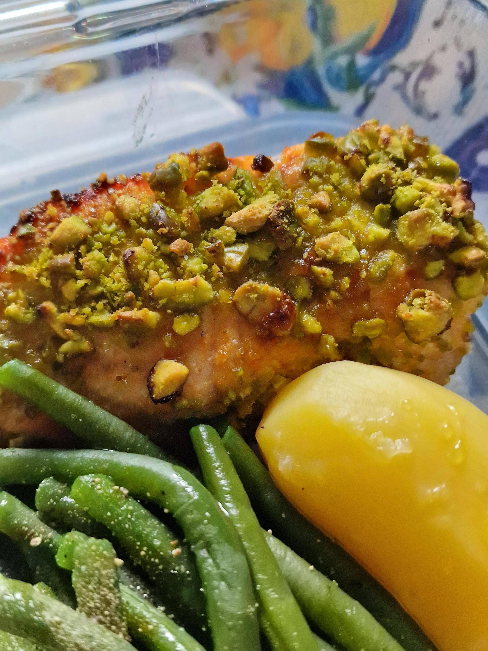 Saumon pistache - Recette EASY FRY & GRILL 2 in 1 DIGITAL | Moulinex