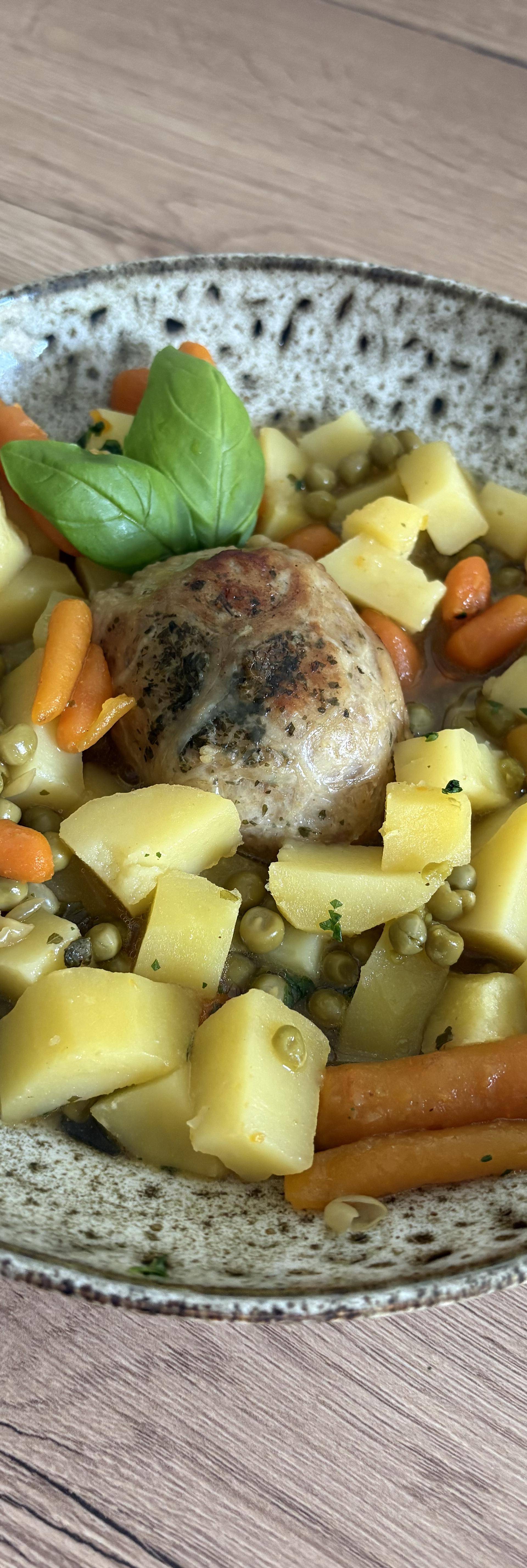 Crépinettes pommes de terre et petit pois carottes - Recette Cookeo | Moulinex