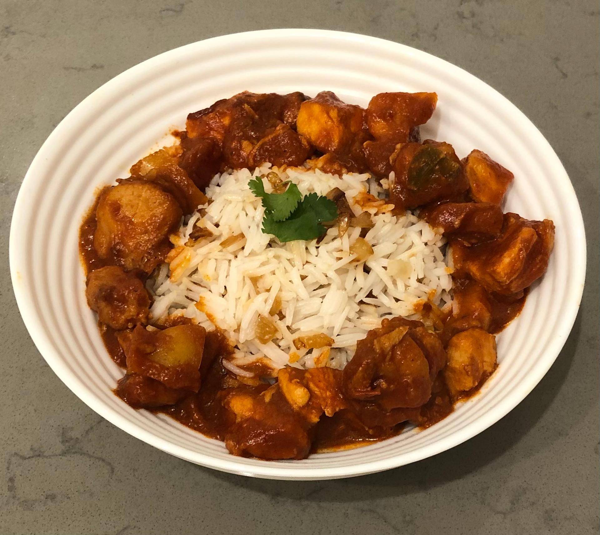 Riz aux oignons et poulet basquaise - Recette Cookeo | Moulinex