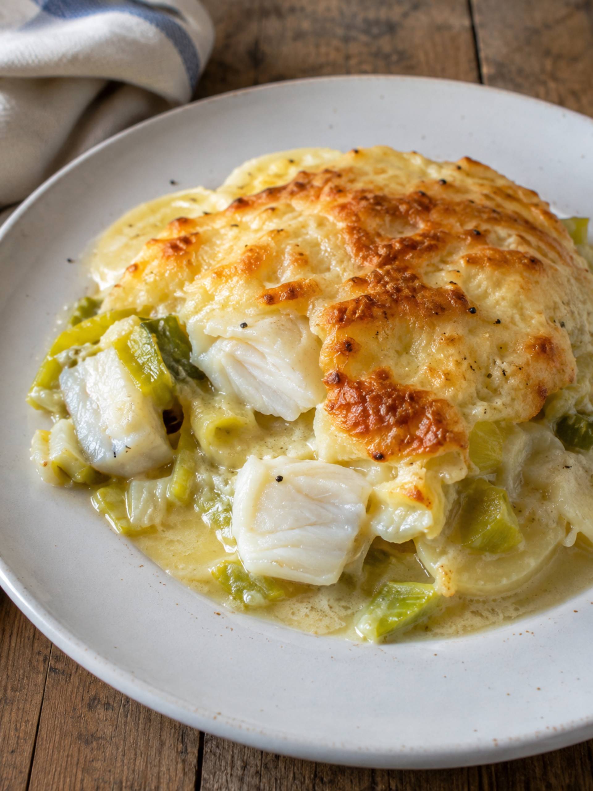 Gratin de cabillaud, poireaux et pommes de terre - Recette Cookeo 10in1 | Moulinex