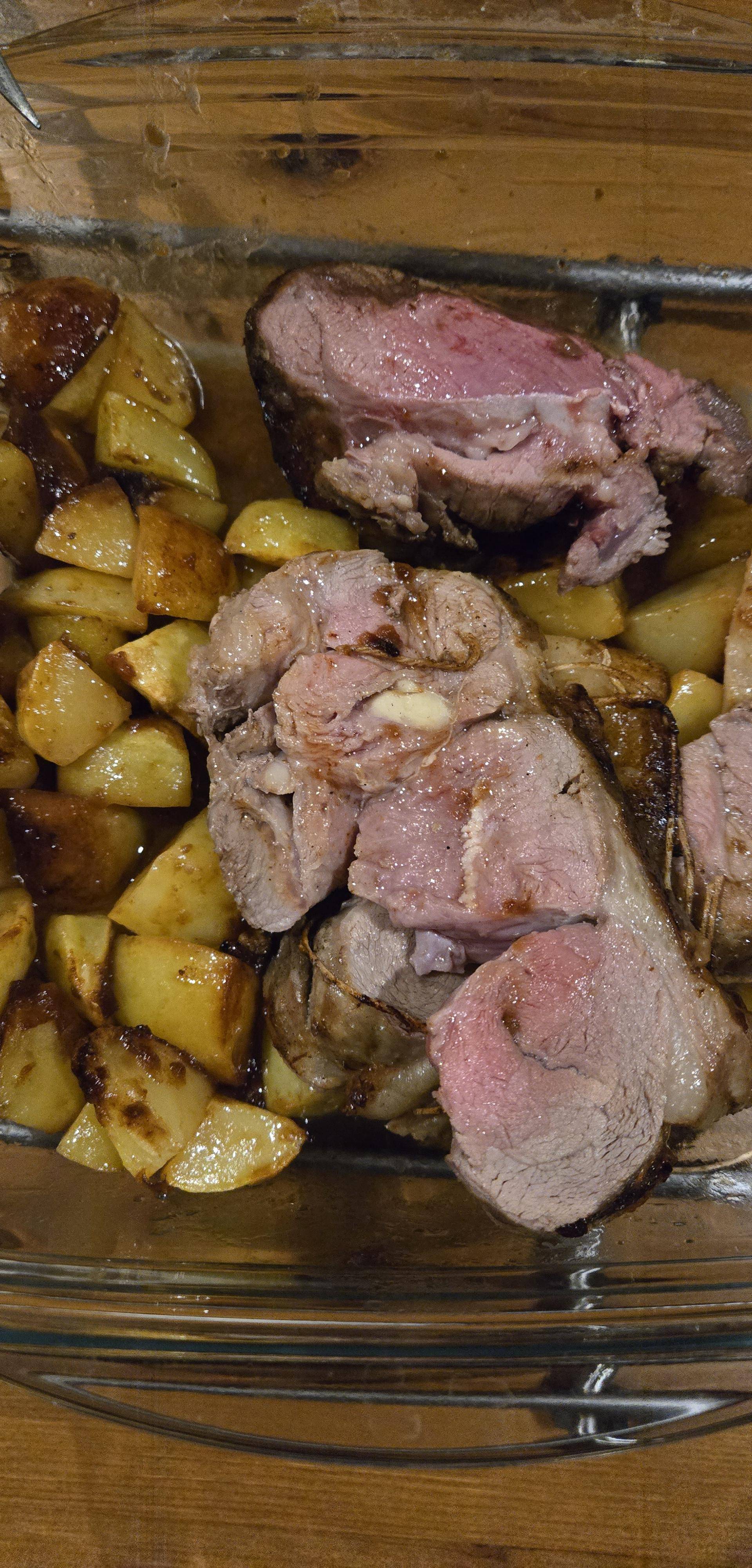 Épaule d’agneau rôtie au miel, abricots et romarin - Recette EASY FRY & GRILL 2 in 1 MECHANICAL | Moulinex