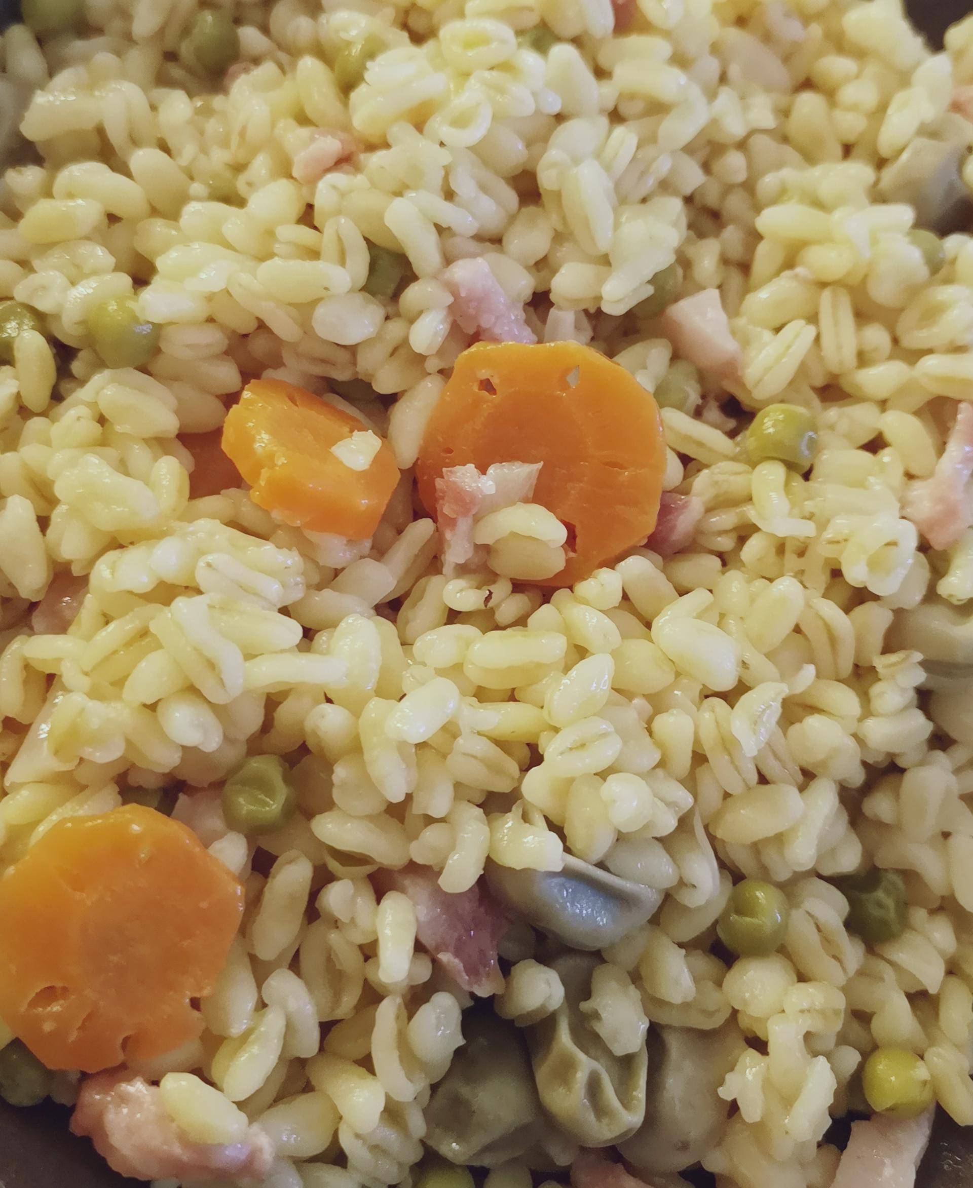 Blésotto aux petits-pois, fèves, carotte et bacon - Recette Cookeo | Moulinex