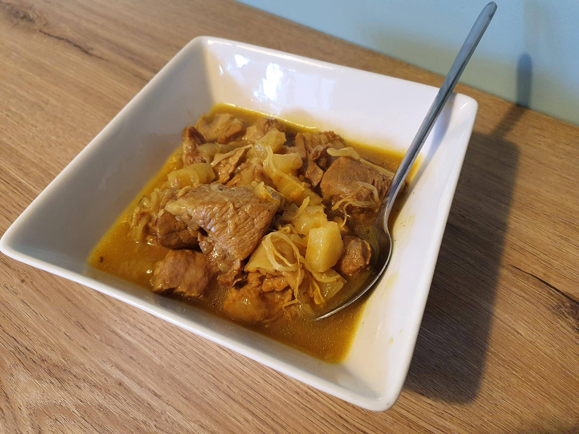 Porc au curry, ananas et soja - Recette Cookeo | Moulinex