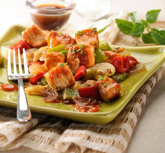Varkensmignonette met zoetzure saus - Recette Companion Connect XL | Moulinex