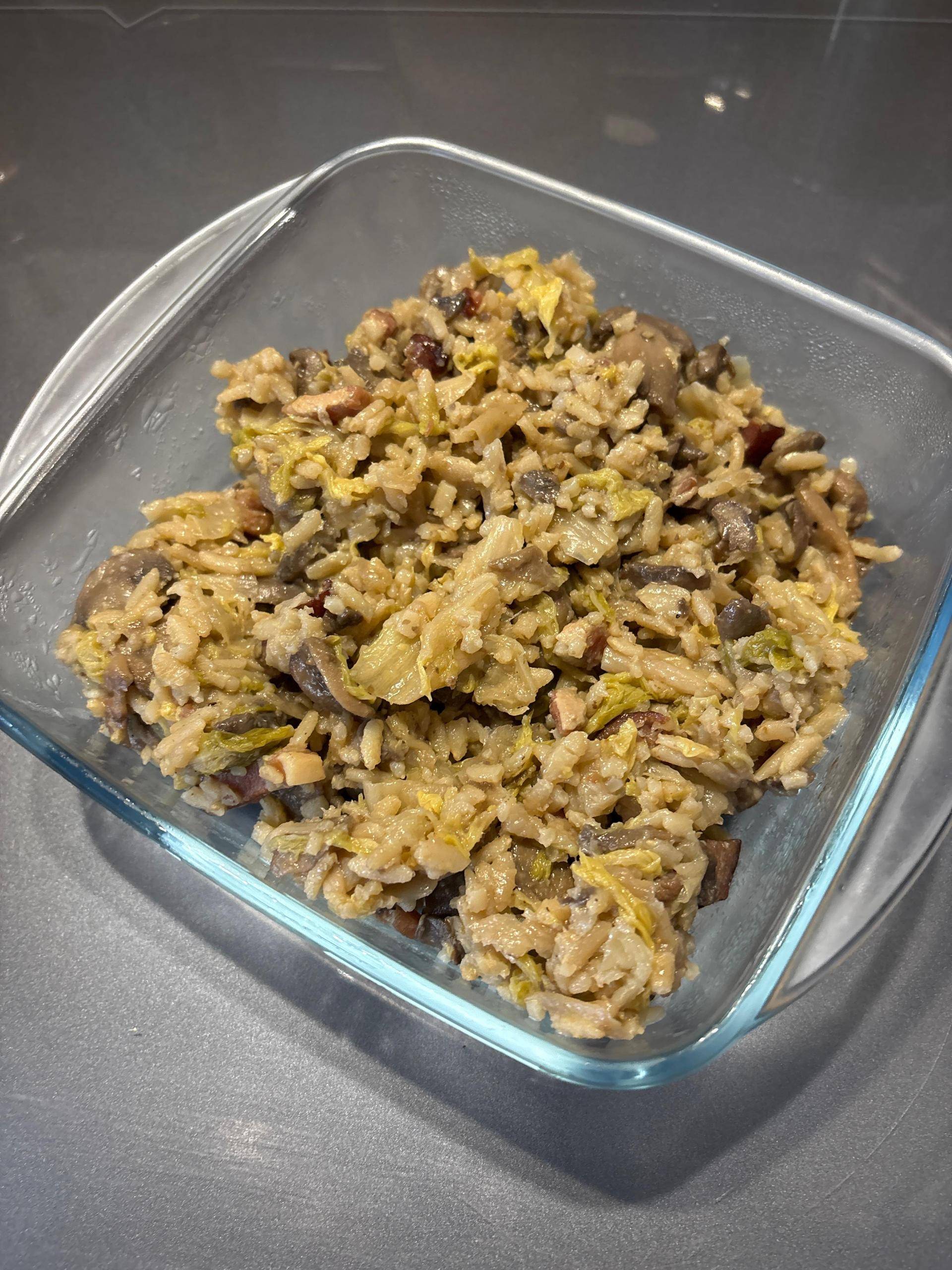 Chou chinois aux lardons champignons et oignons - Recette Cookeo V3 | Moulinex