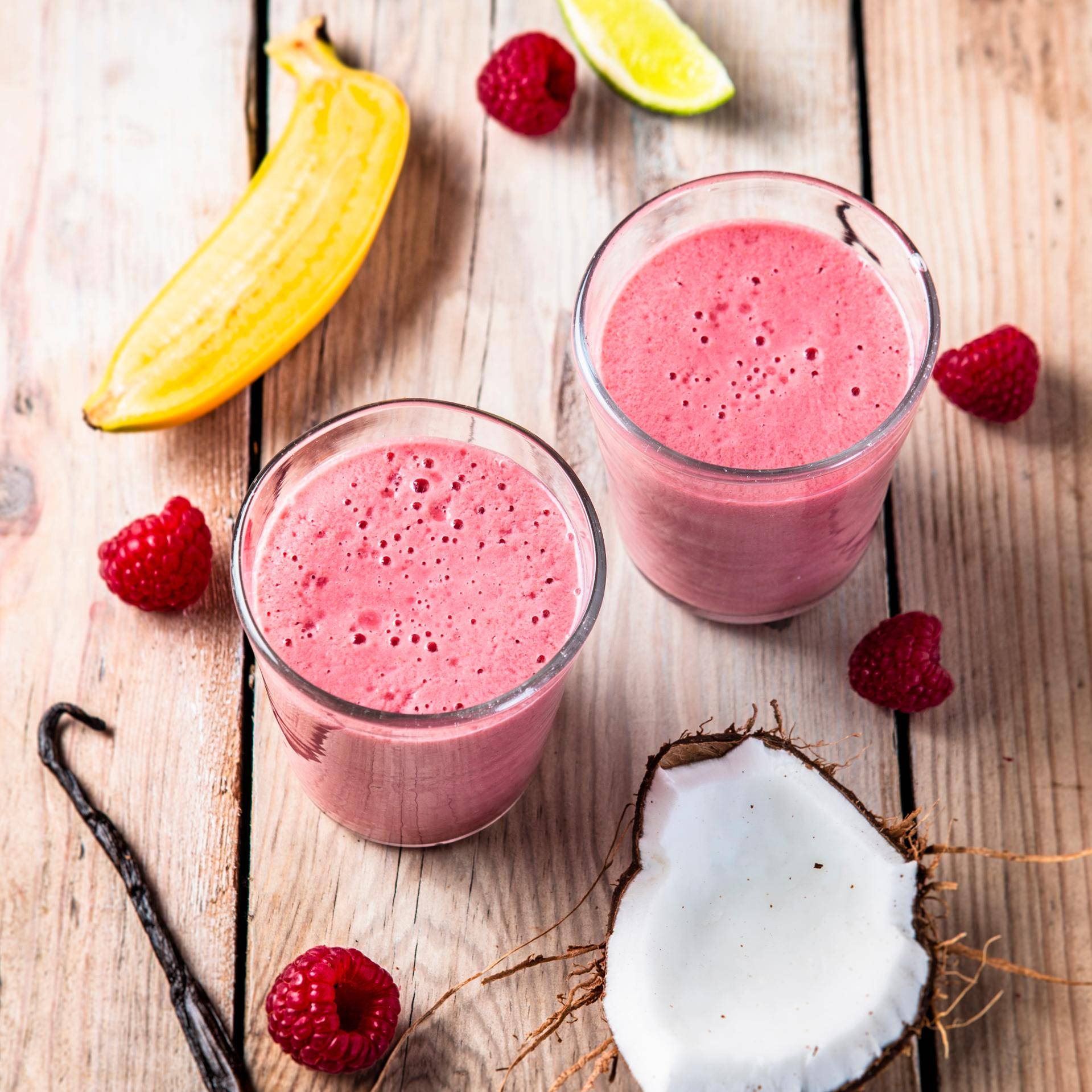 Smoothie framboises, coco et vanille - Recette Perfectmix + | Moulinex
