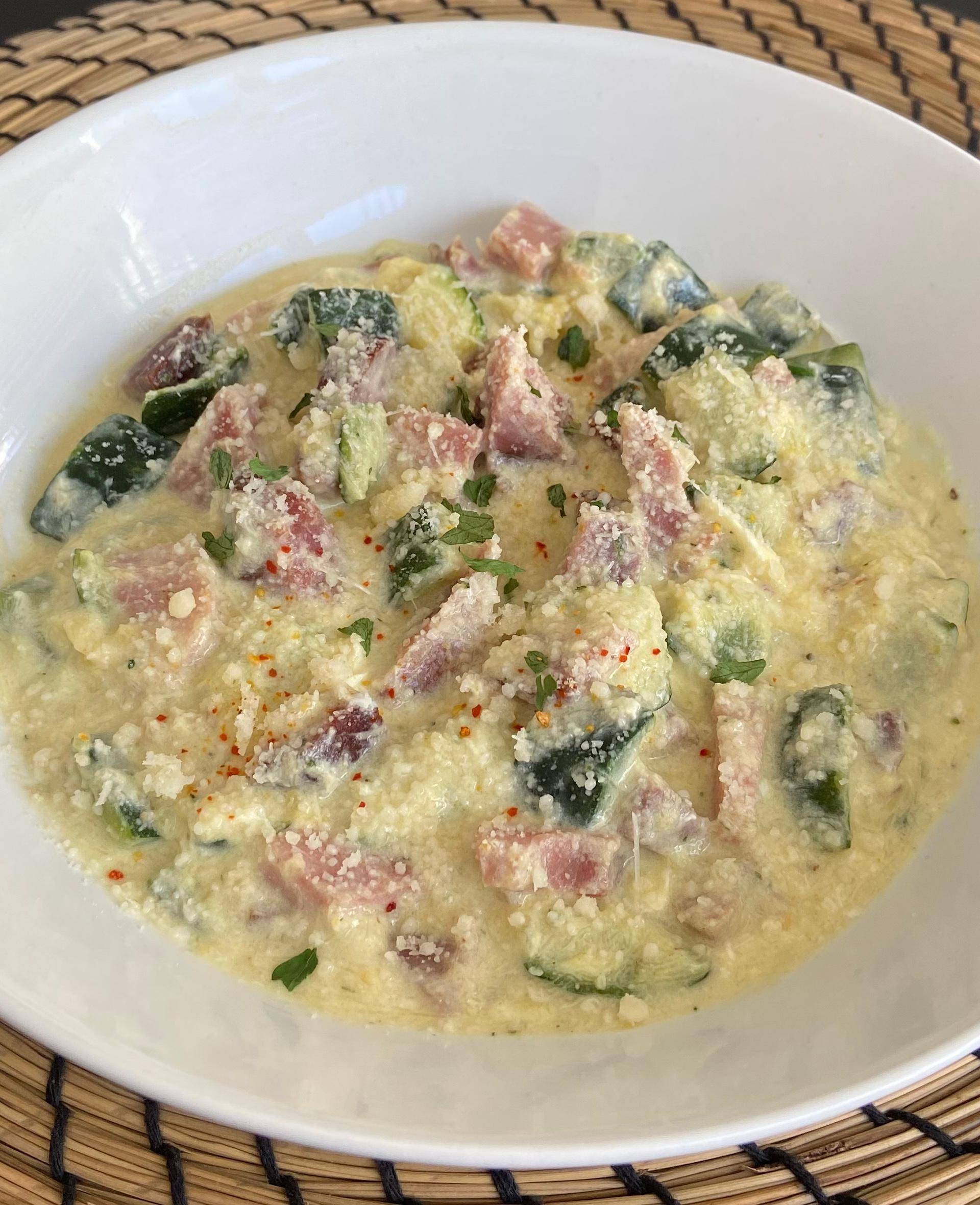 COURGETTES A LA CARBONARA - Recette Cookeo | Moulinex