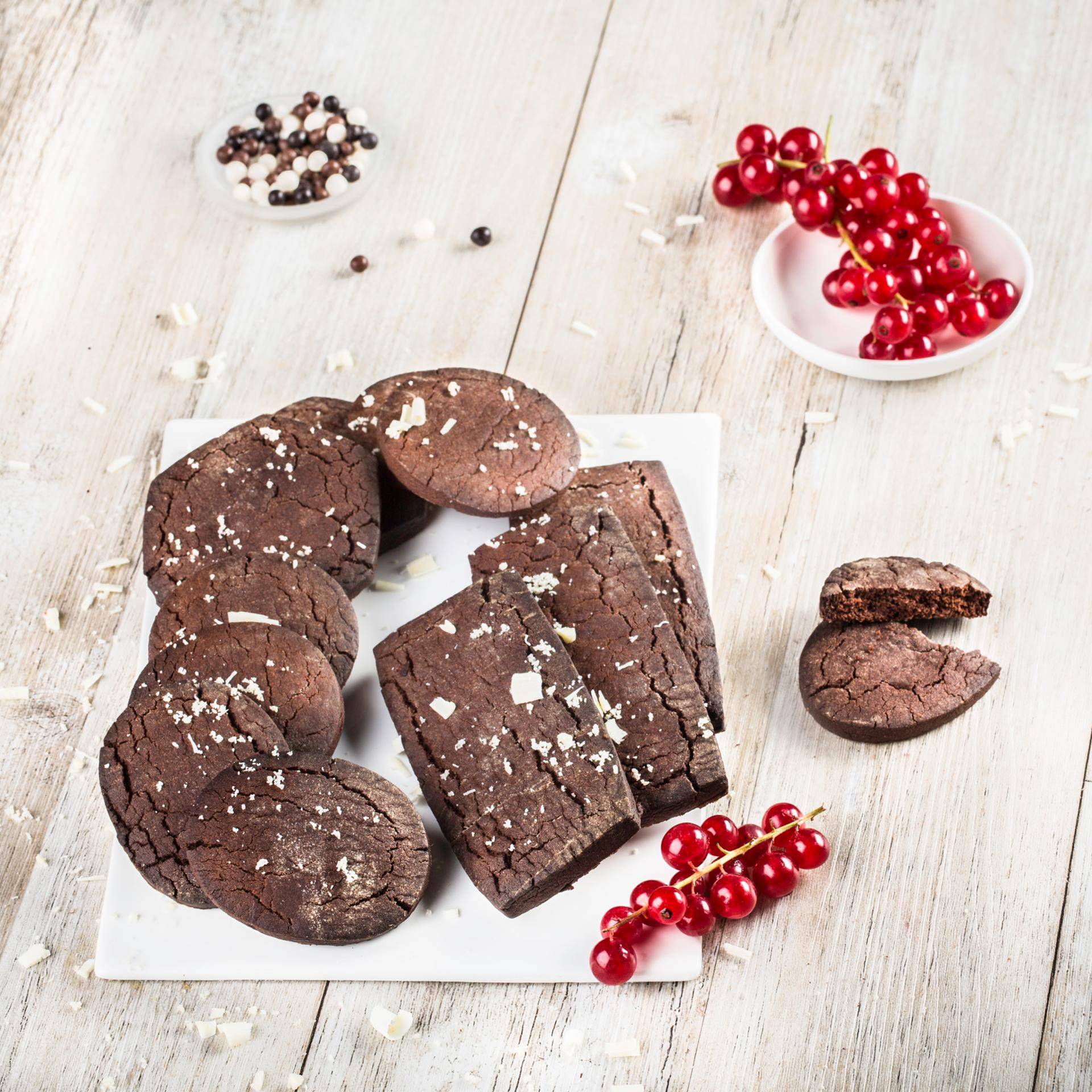 Sablés au beurre salé, noix de pécan et chocolat corsé - Recette Companion Connect | Moulinex