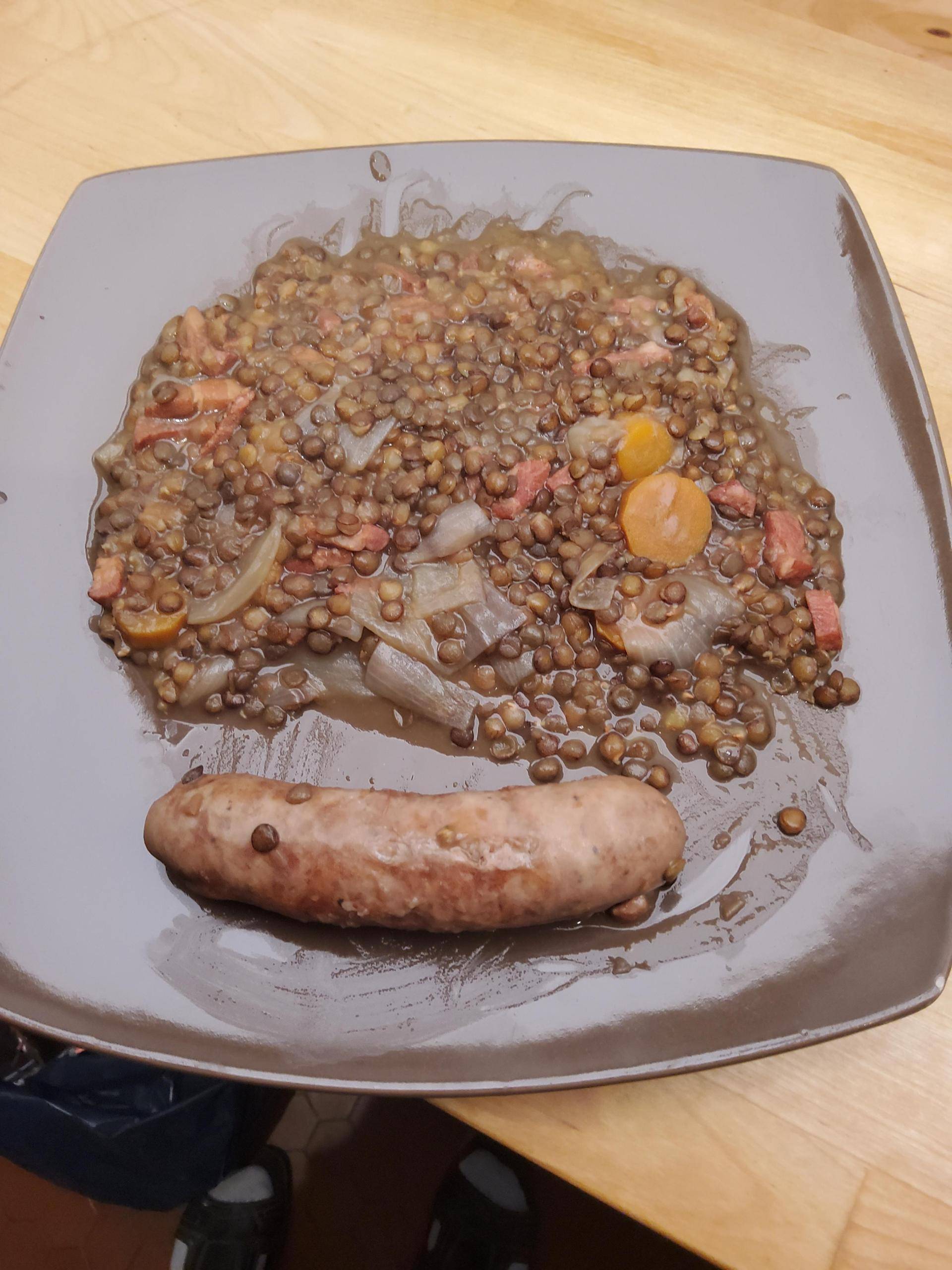 Saucisses Toulouse lentilles - Recette Cookeo V3 | Moulinex