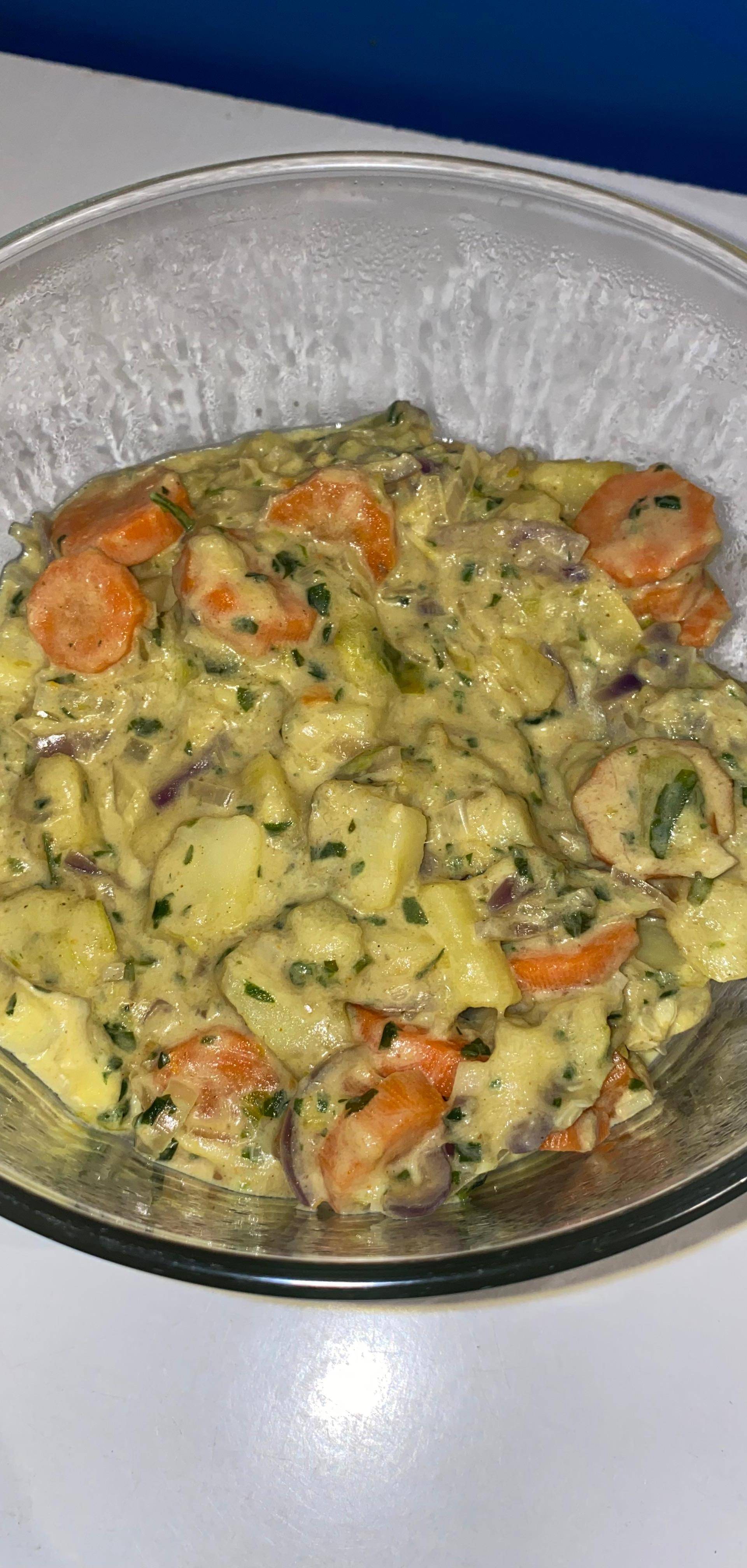 Curry de courgettes au lait de coco - Recette Companion Connect XL | Moulinex