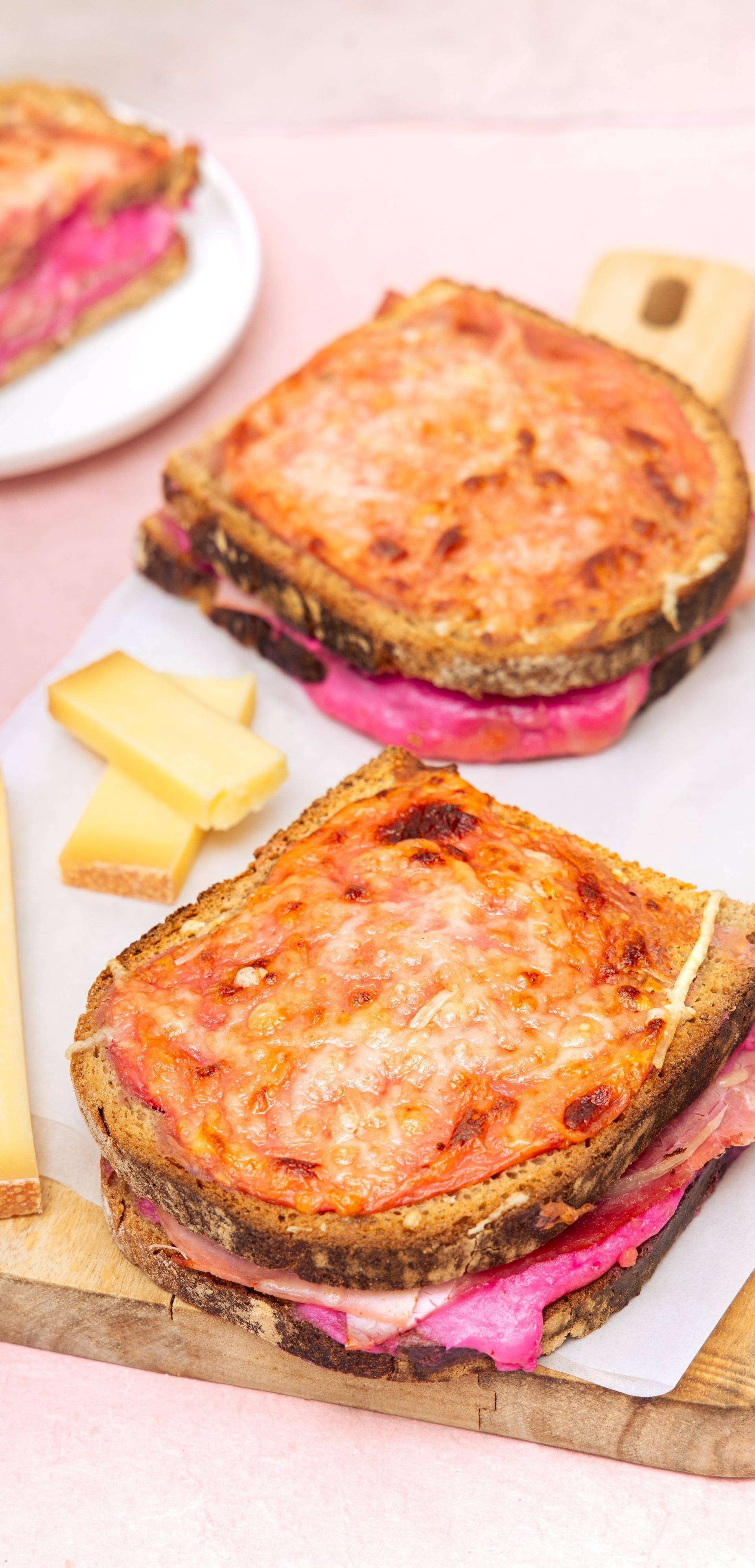Croques roses gratinés - Recette Easy Fry Compact | Moulinex