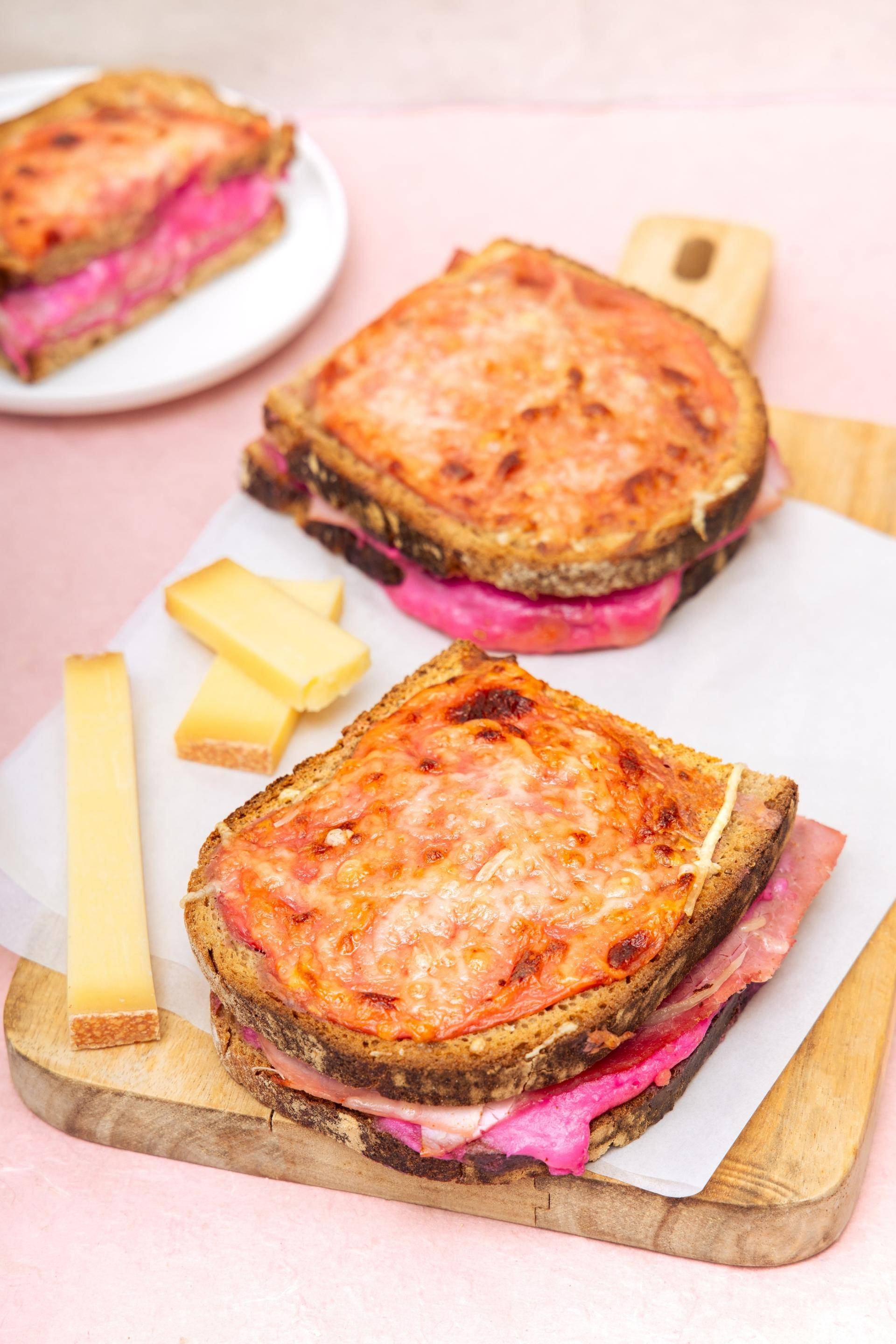 Croques roses gratinés - Recette Easy Fry Compact | Moulinex