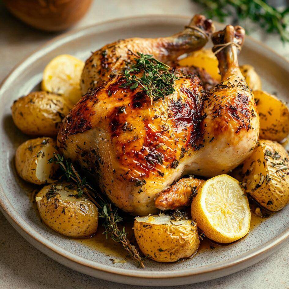 Poulet rôti aux herbes et pommes de terre - Recette Cookeo Infinity 17in1 | Moulinex