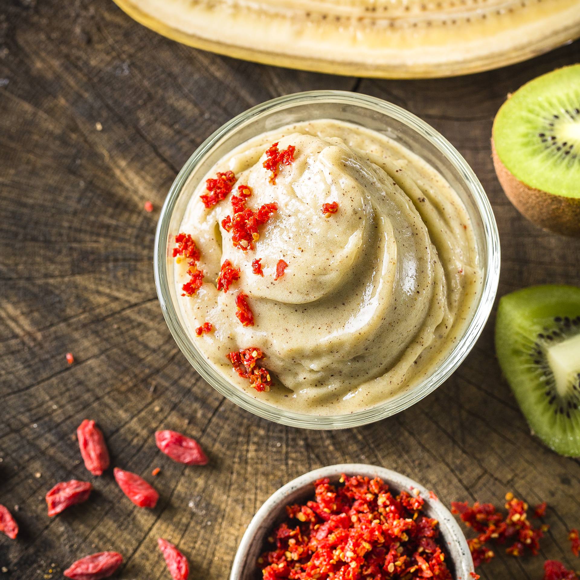 Sorbet aux kiwis, bananes & baies de Goji - Recette Ultrablend Boost | Moulinex