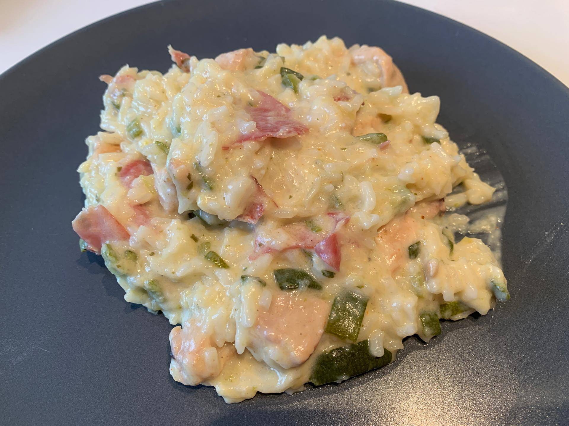 Riz au poulet, courgettes et boursin - Recette Cookeo | Moulinex