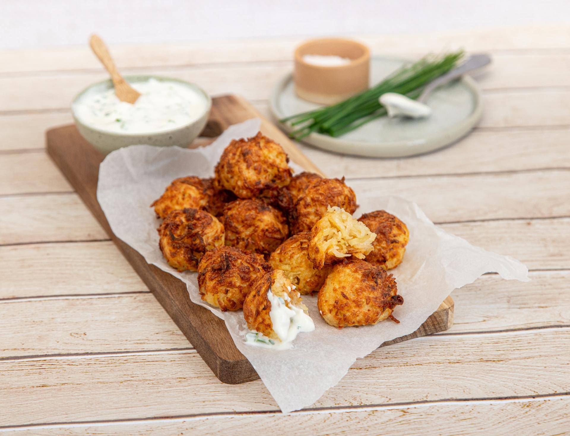 Rostis balls pommes de terre halloumi - Recette EASY FRY & GRILL 2 in 1 MECHANICAL | Moulinex