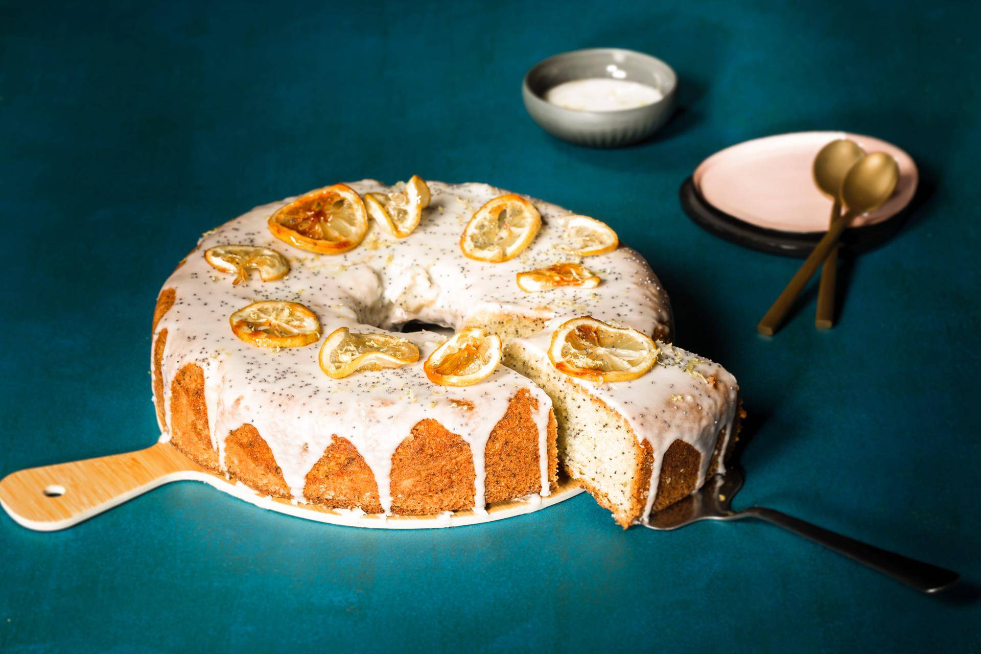 Citroen- en maanzaadcake - Recette Actifry Genius XL | Moulinex