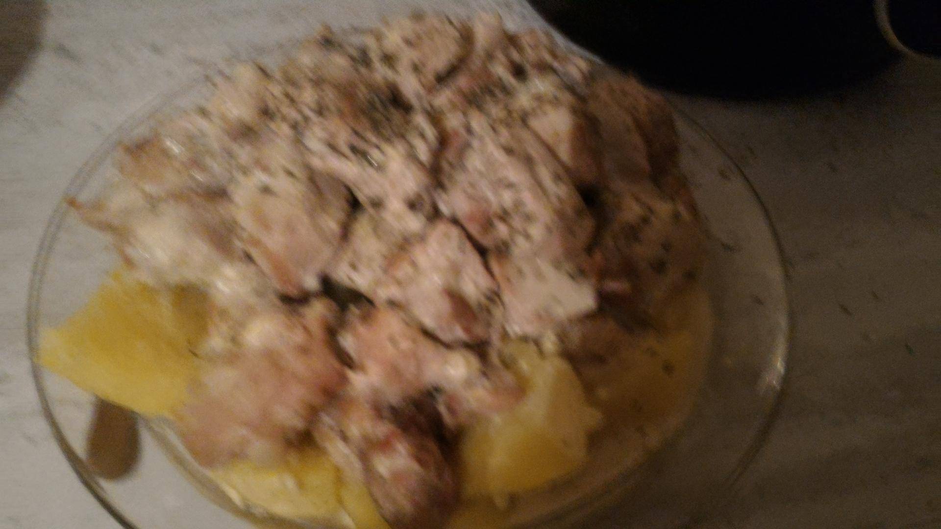 Saute de porc pomme de terre sauce boursin - Recette Cookeo | Moulinex