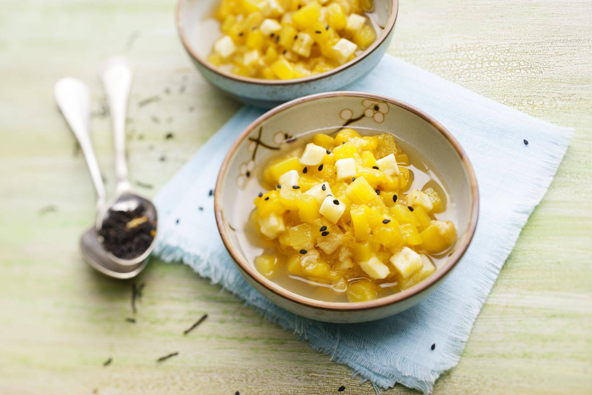 Soupe de fruits au thé jasmin - Recette Cookeo | Moulinex