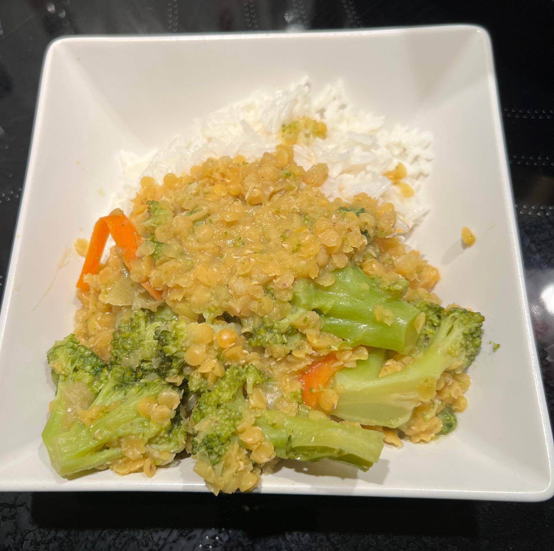 Curry brocolis carotte - Recette Companion Connect XL | Moulinex