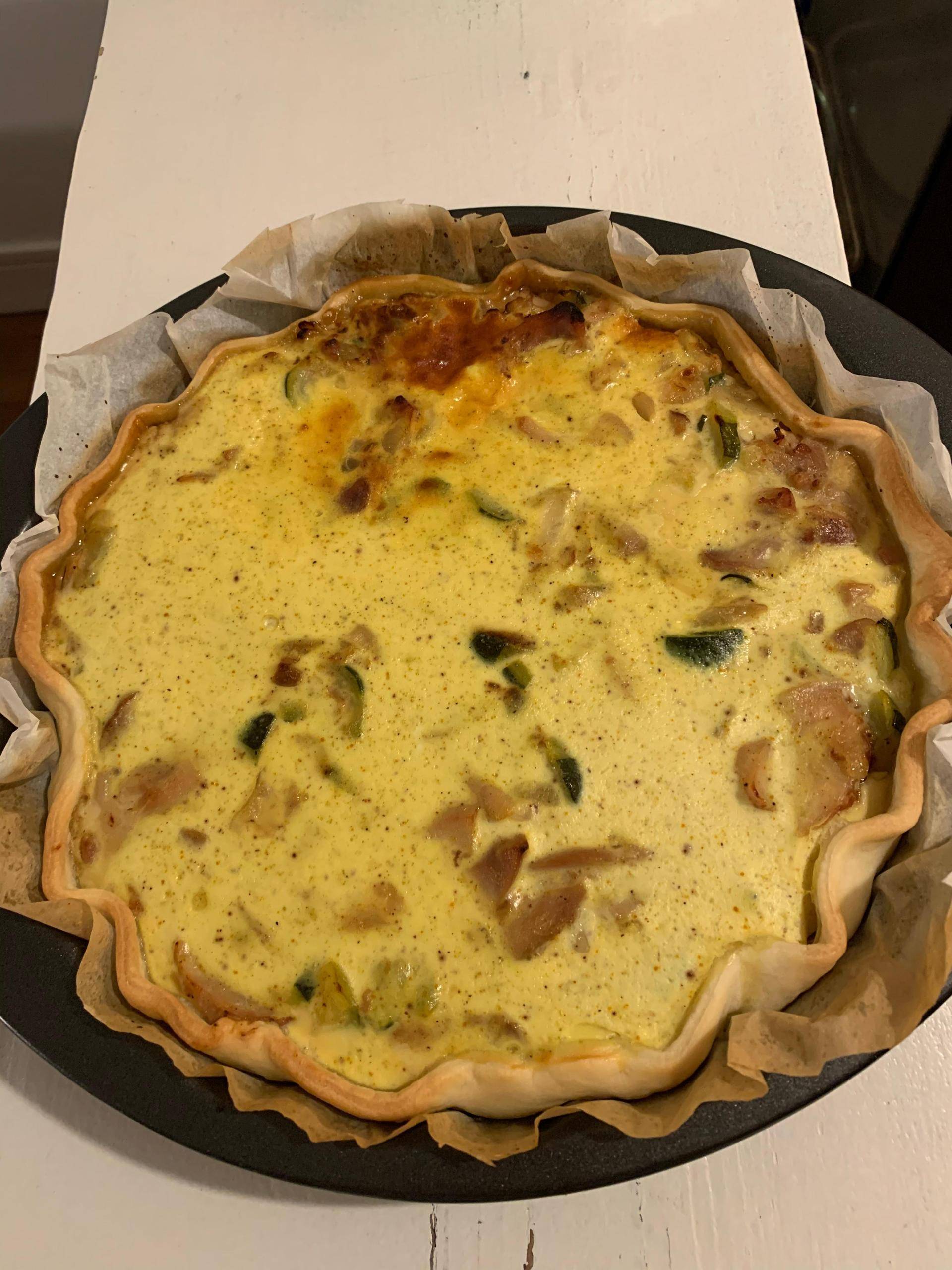 Quiche light au Poulet Courgette et Curry - Recette Cookeo V3 | Moulinex