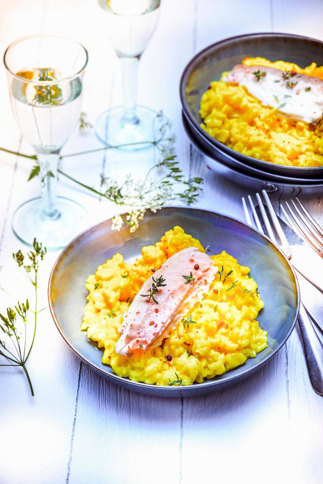 Risotto van goudbrasem met saffraan - Recette Companion | Moulinex