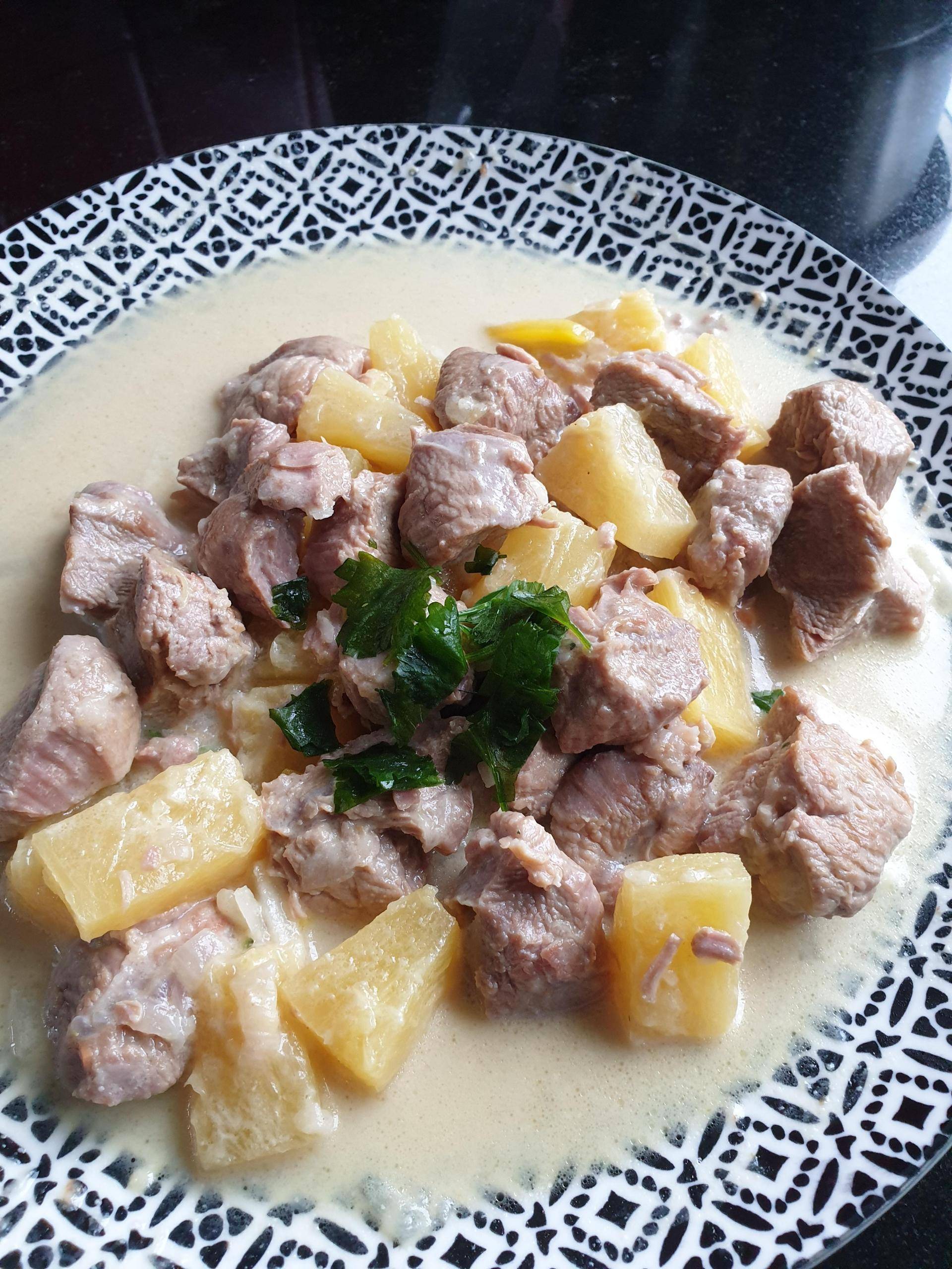 Poulet à l'ananas et au lait de coco - Recette Cookeo | Moulinex