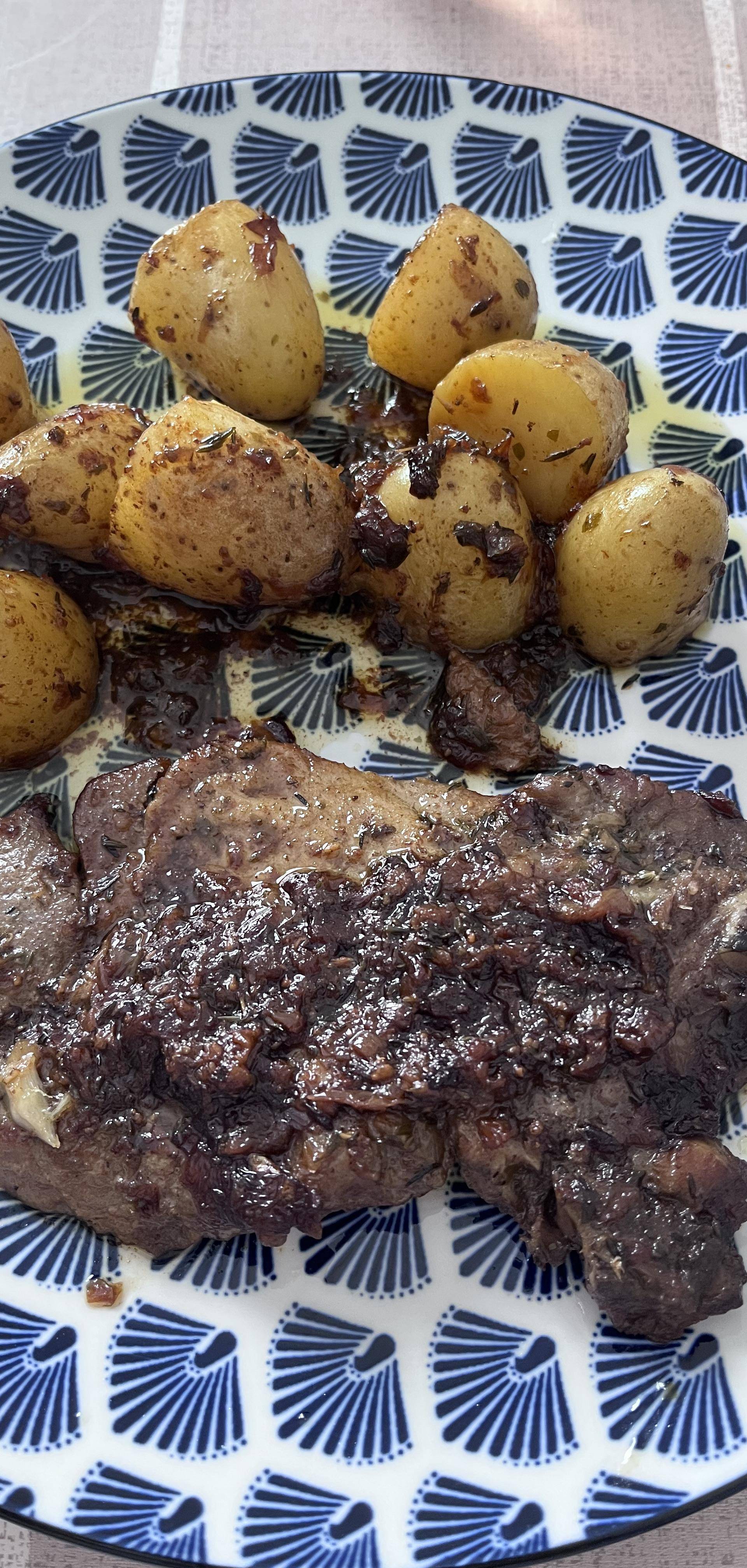 Côtes de porc et pommes de terre grenailles - Recette Cookeo | Moulinex