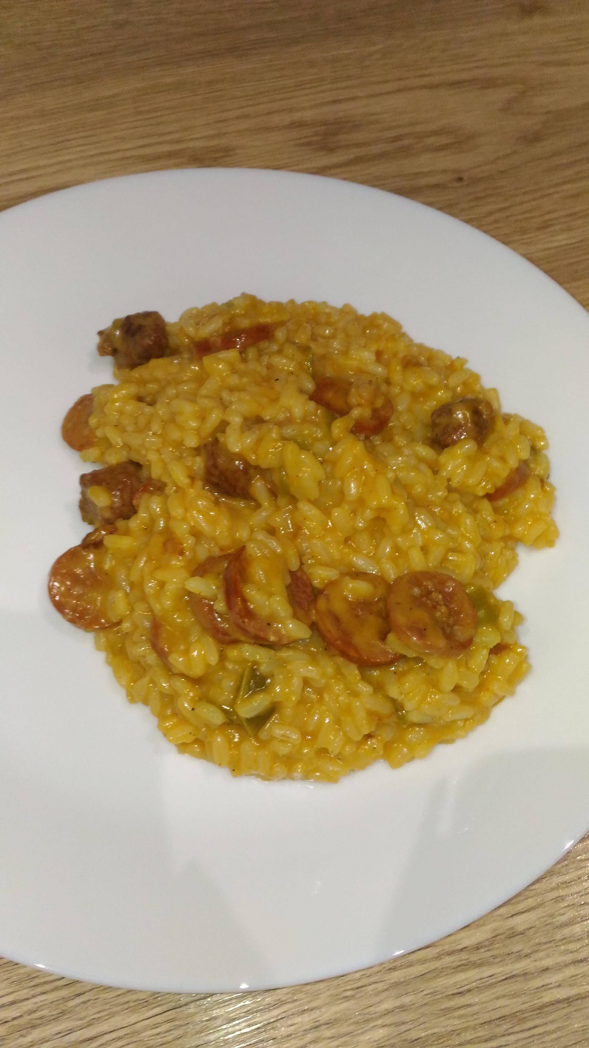 Risotto au chorizo, merguez et poivron - Recette Cookeo | Moulinex