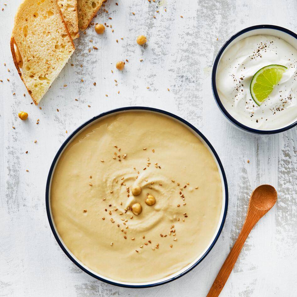 Crème de pois chiches au yaourt - Recette Perfectmix Cook | Moulinex