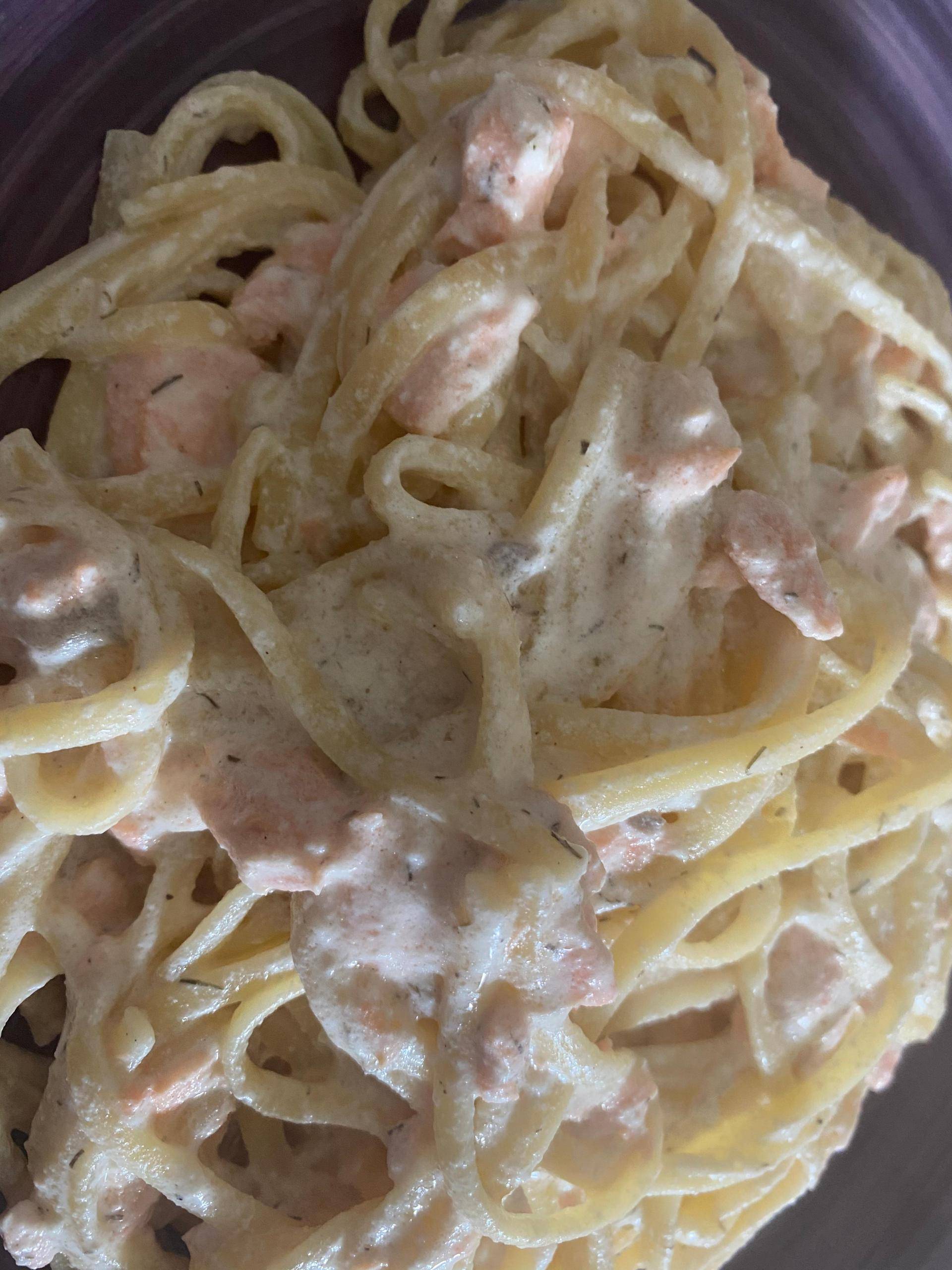 Spaghettis aux saumons - Recette Cookeo | Moulinex