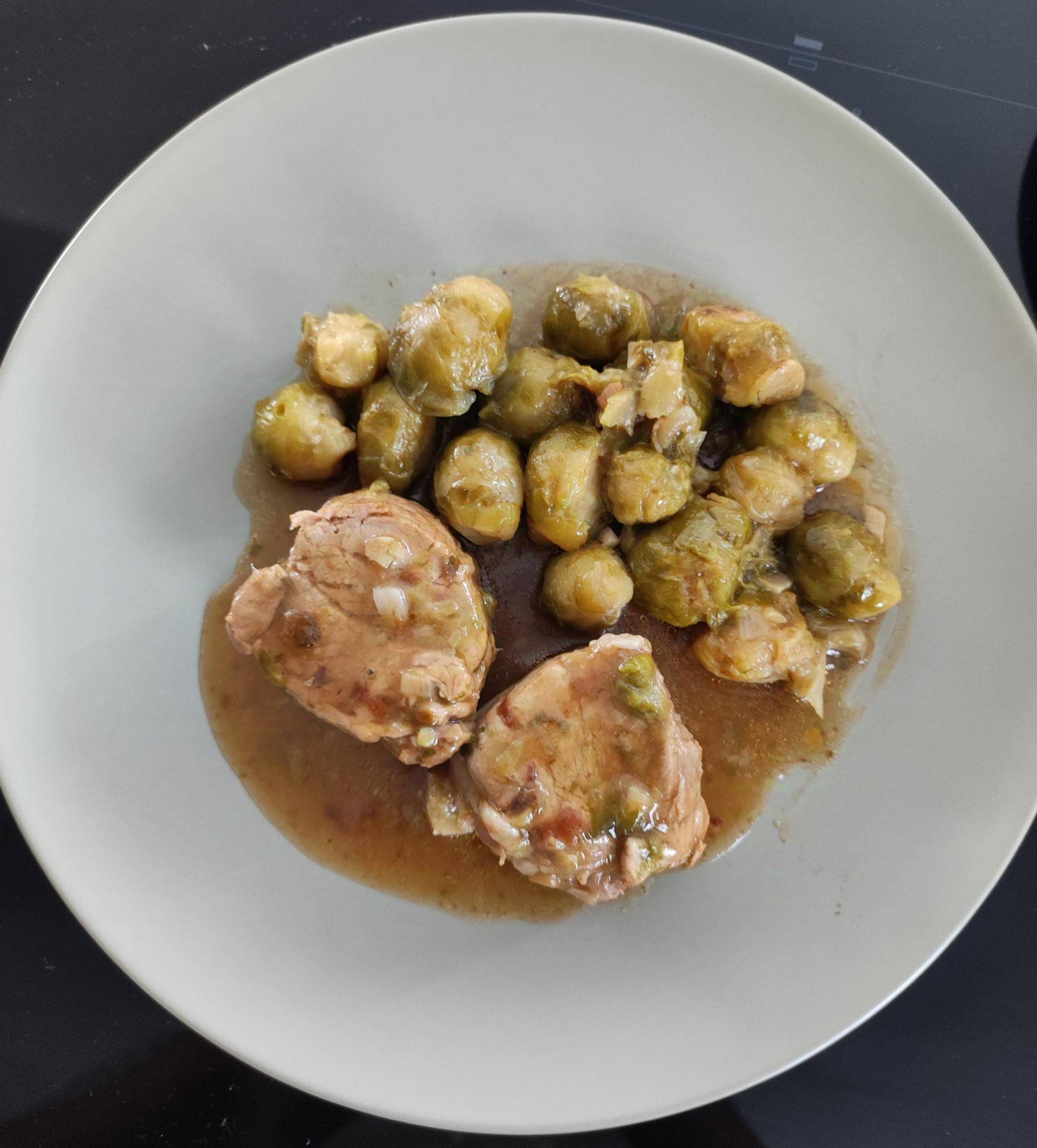 Filet mignon de porc choux bruxelles - Recette Cookeo | Moulinex