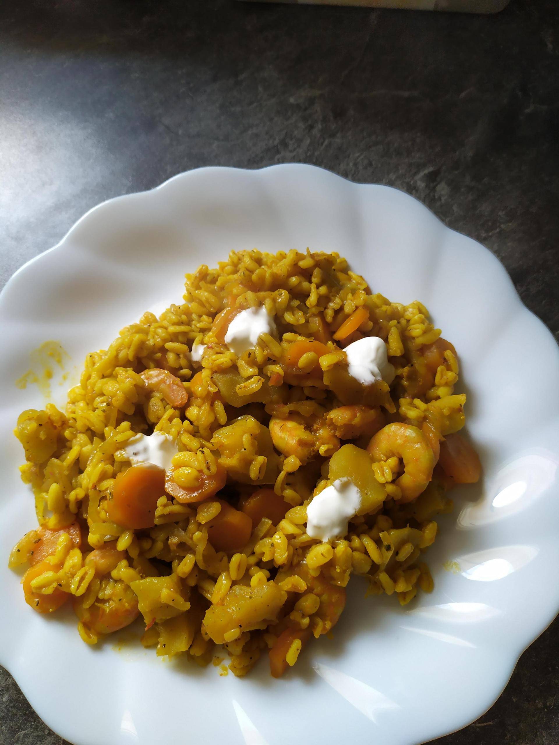 Ebly aux crevettes,carottes et christophine - Recette Cookeo | Moulinex