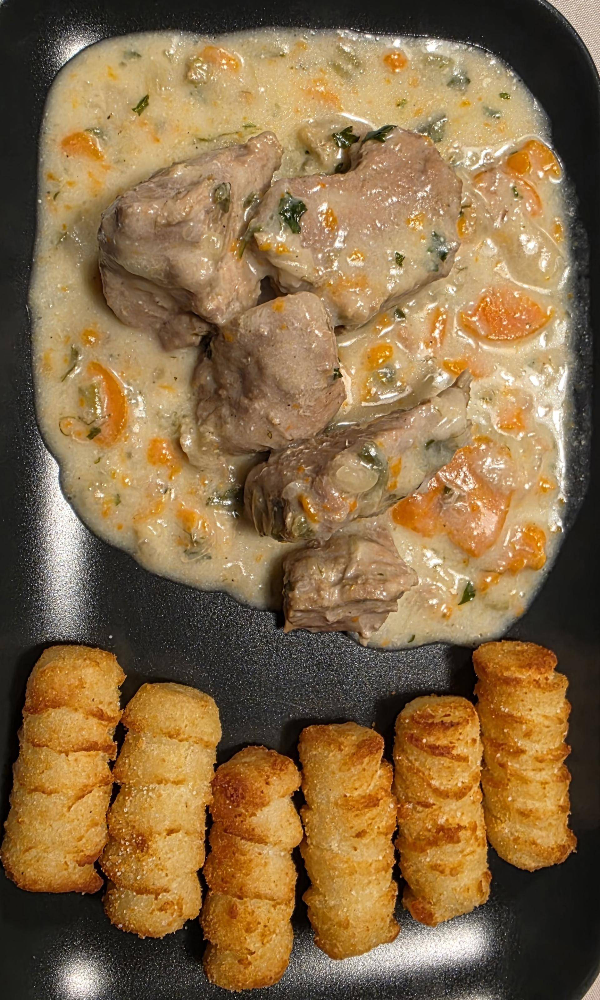 Blanquette de veau et croquettes - Recette Cookeo Infinity Autostir | Moulinex