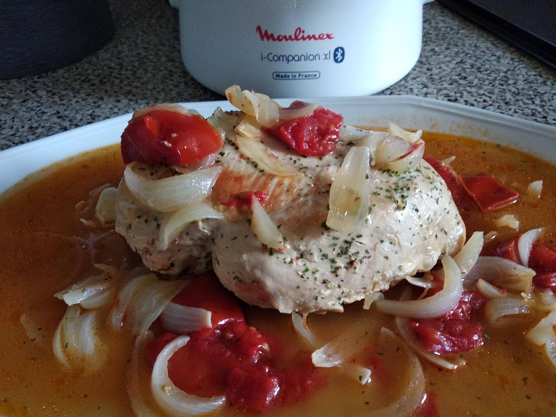 Rôti de dinde avec ustensile Fond plat - Recette Companion Connect XL | Moulinex