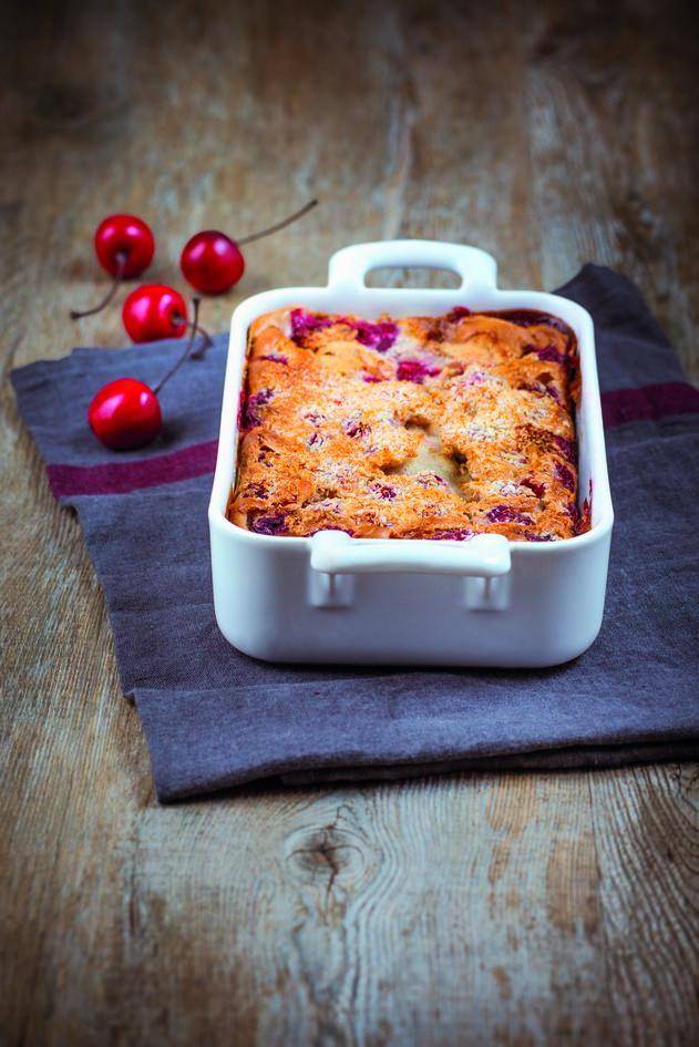 Clafoutis noix de coco et cerises - Recette Perfectmix + | Moulinex