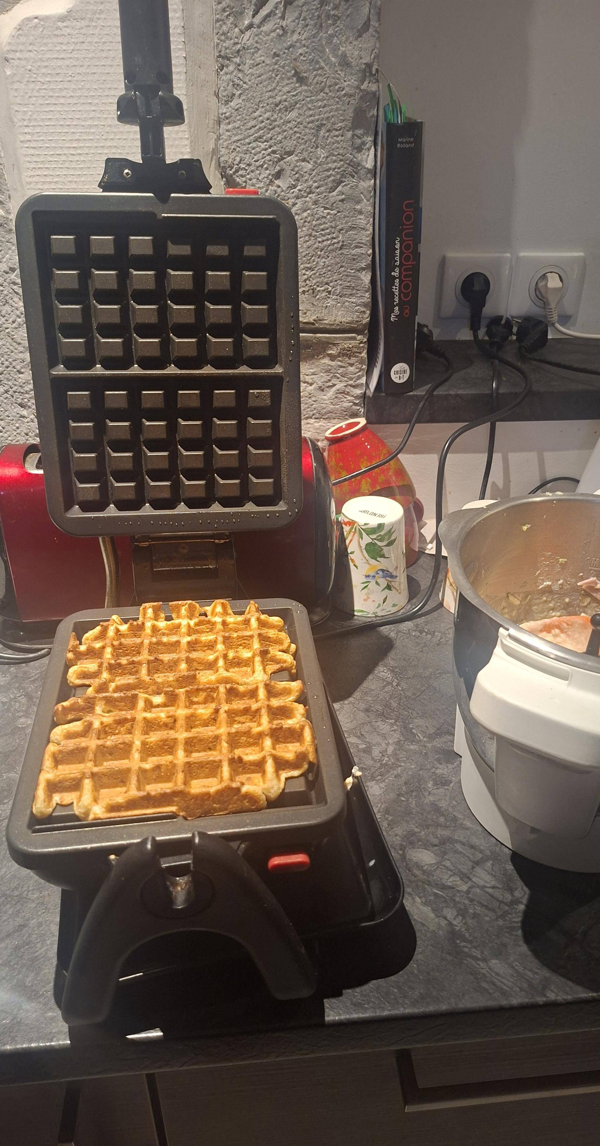 Gaufre courgette mozzarella - Recette Companion Connect | Moulinex