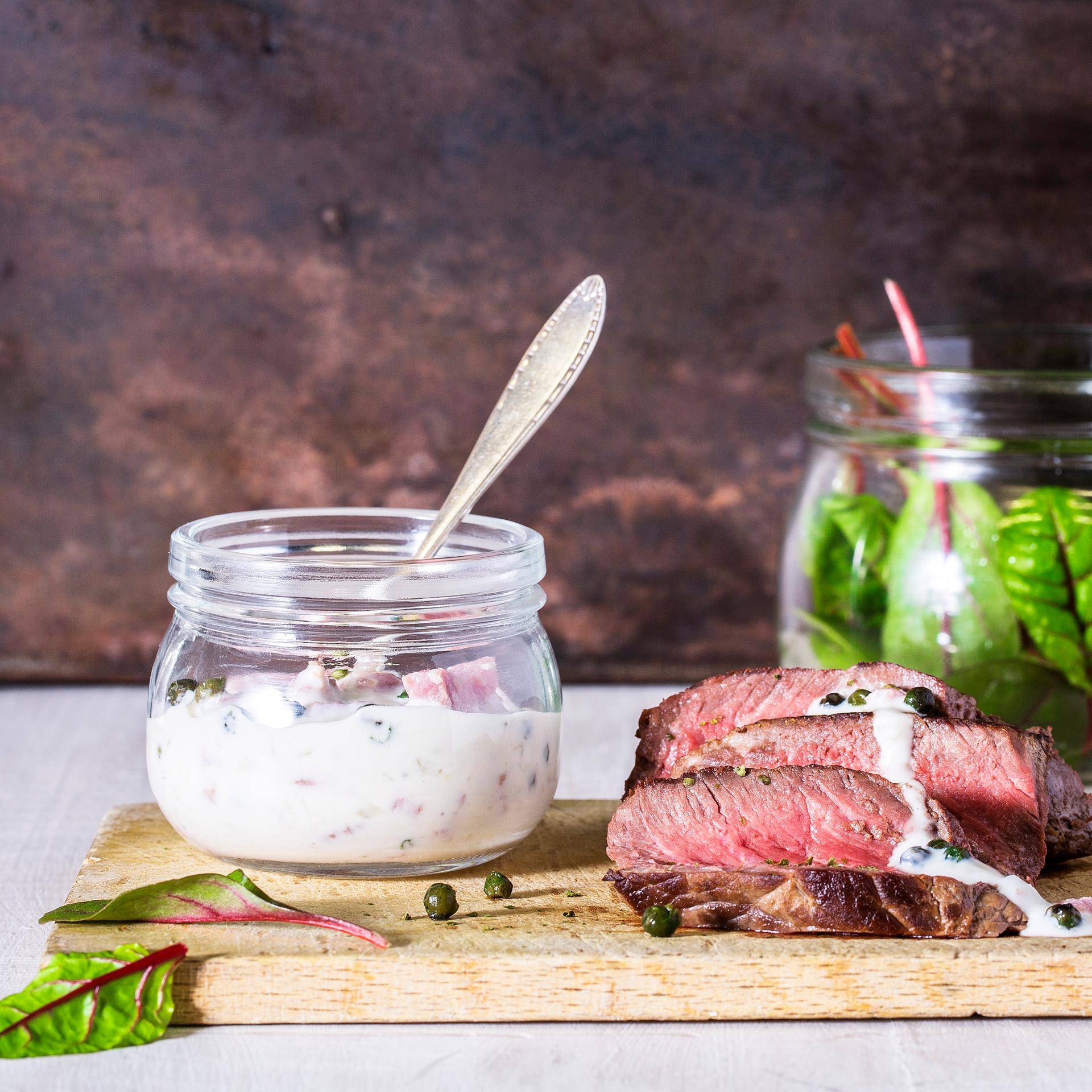 Sauce au poivre vert et bacon - Recette Companion | Moulinex