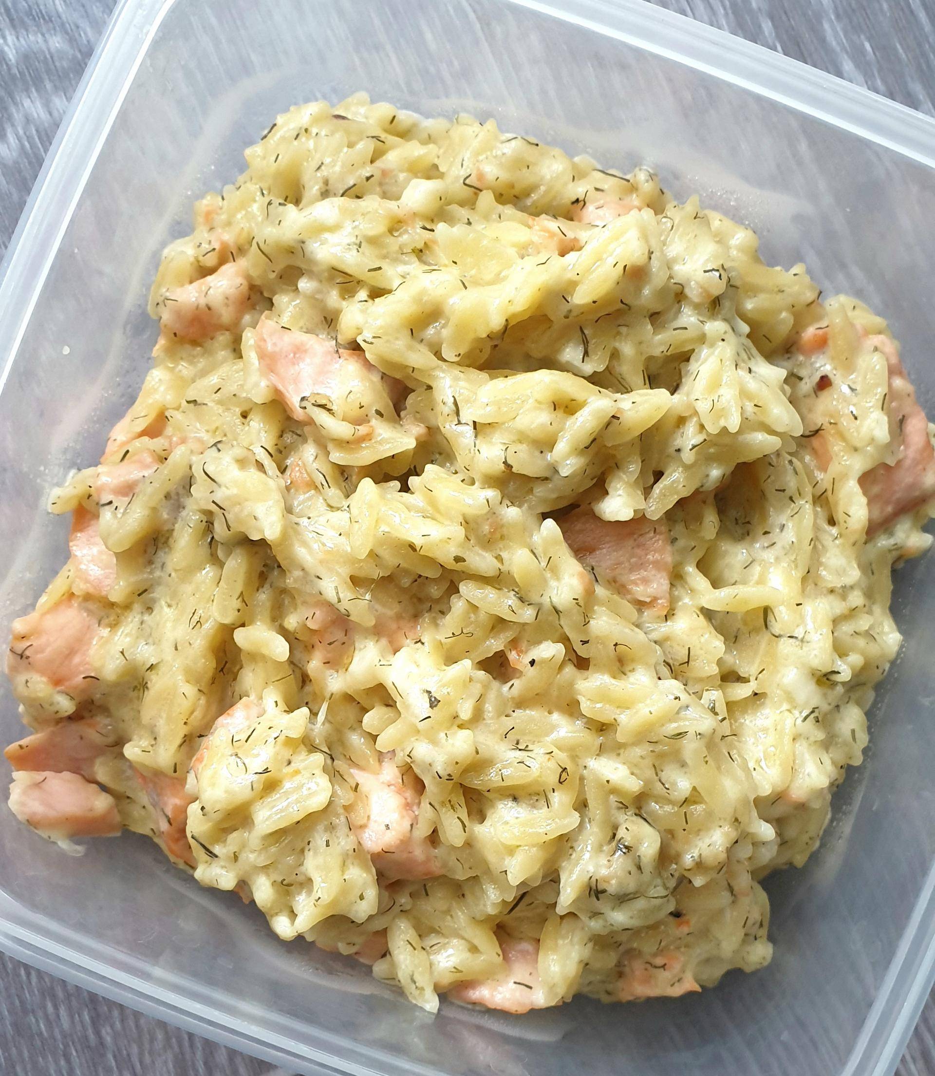 One pot Orzo crémeux au saumon - Recette Companion Connect | Moulinex